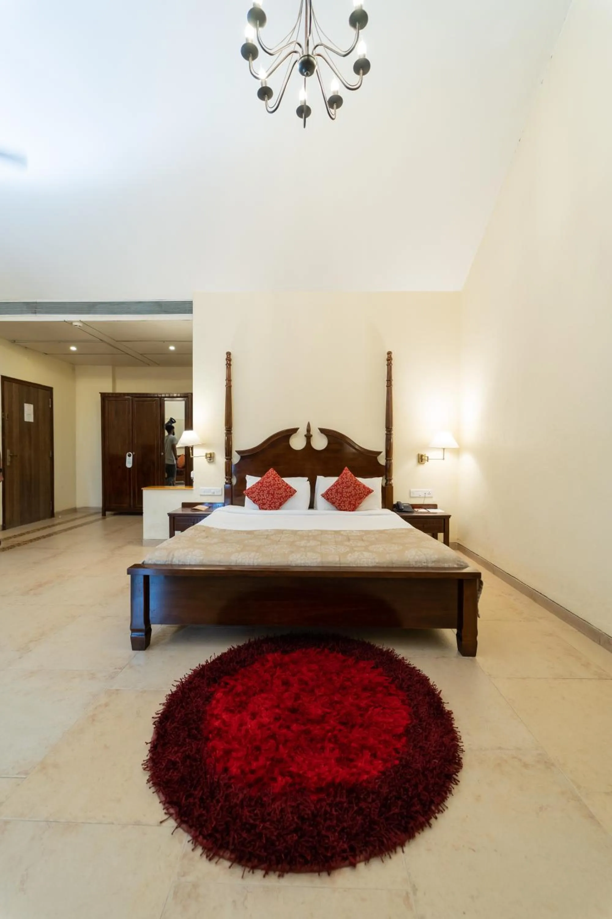 Bed in Neelam's The Grand Hotel Goa