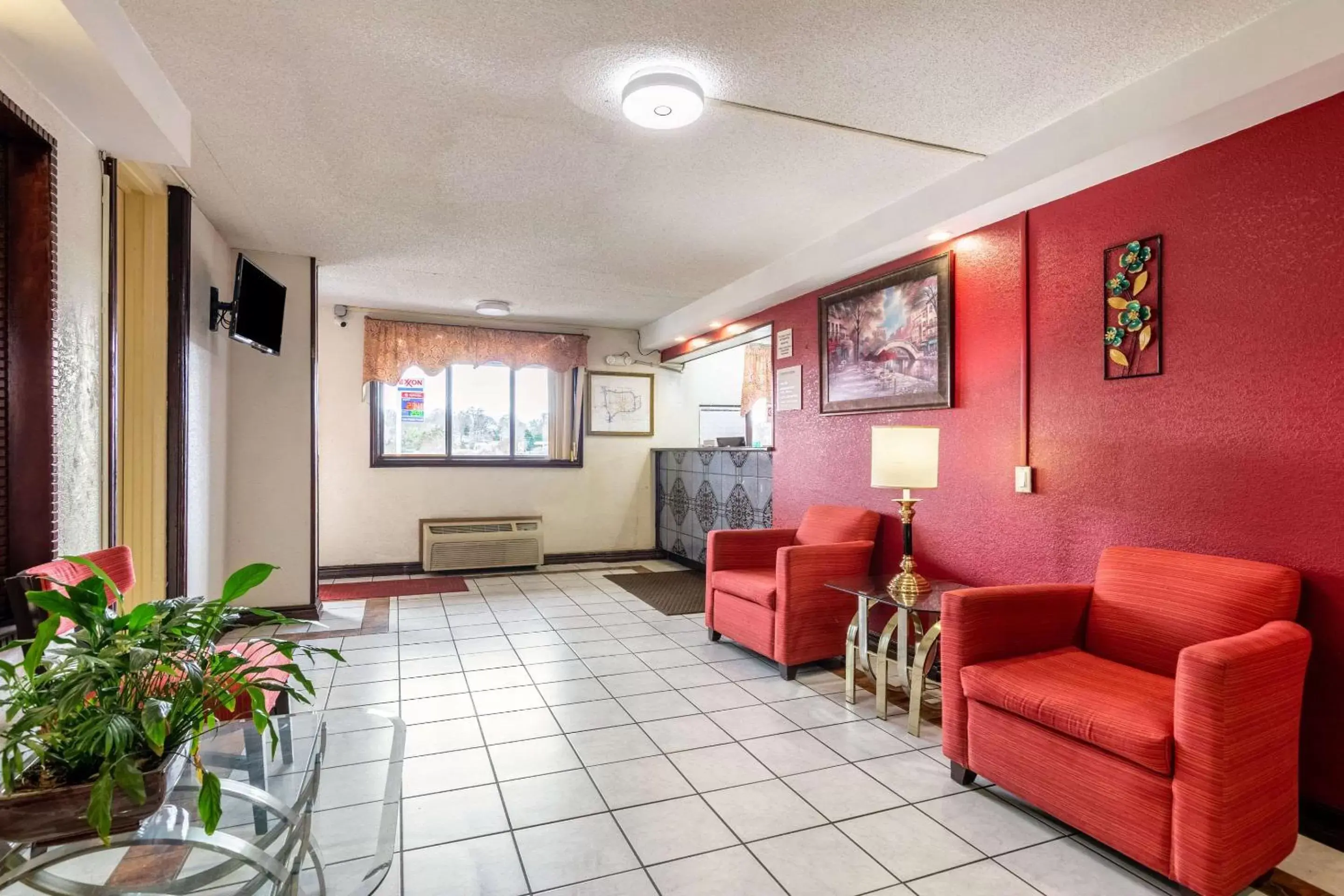 Lobby or reception, Seating Area in Econo Lodge Charlotte Airport Area