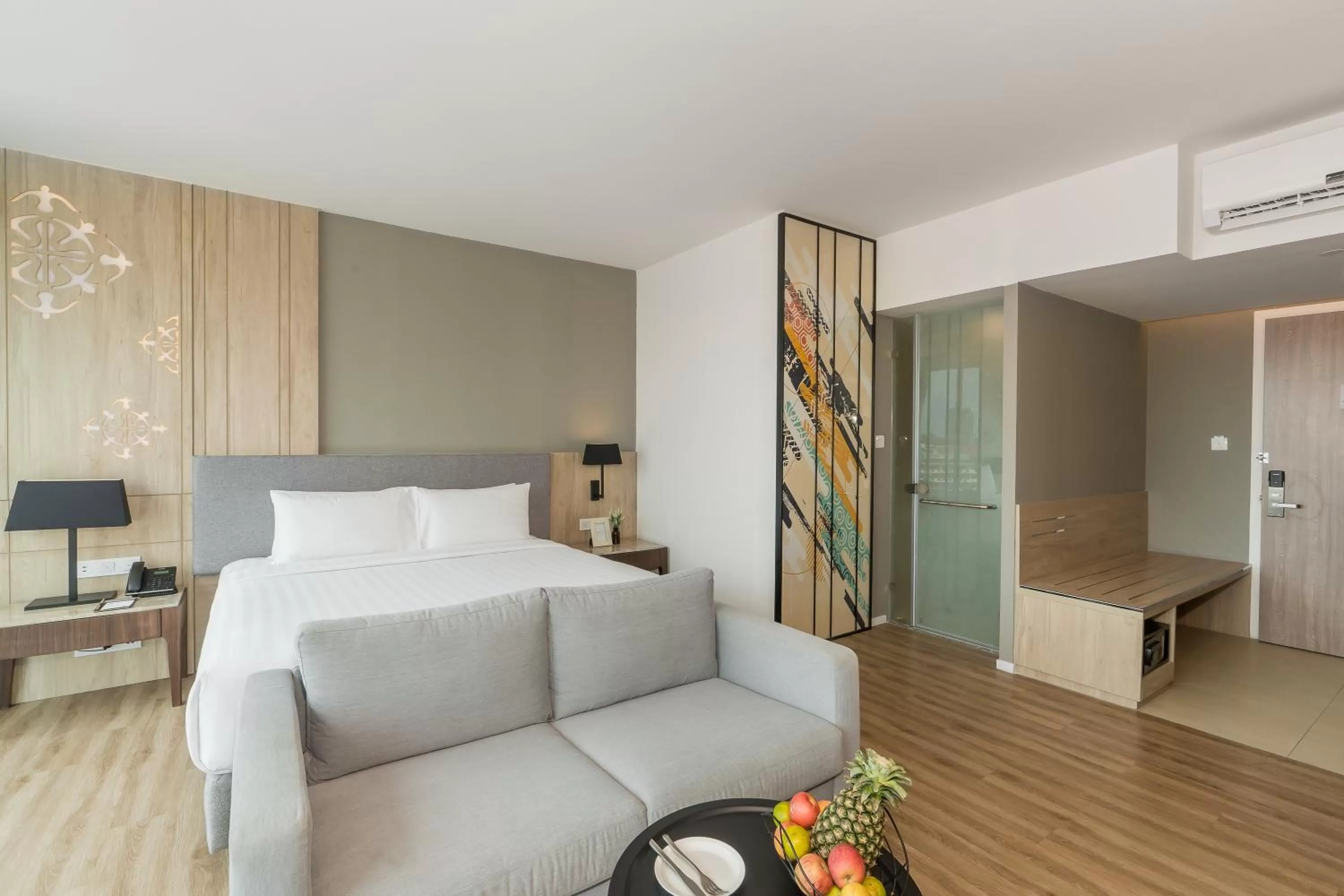 Bed in Hotel Amber Pattaya