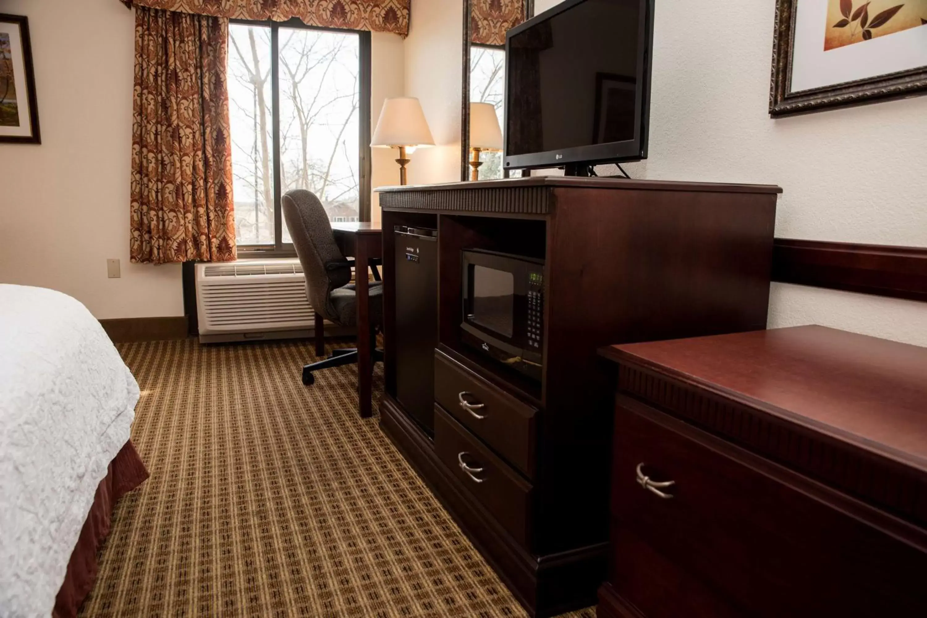 Bedroom, TV/Entertainment Center in Hampton Inn - North Platte