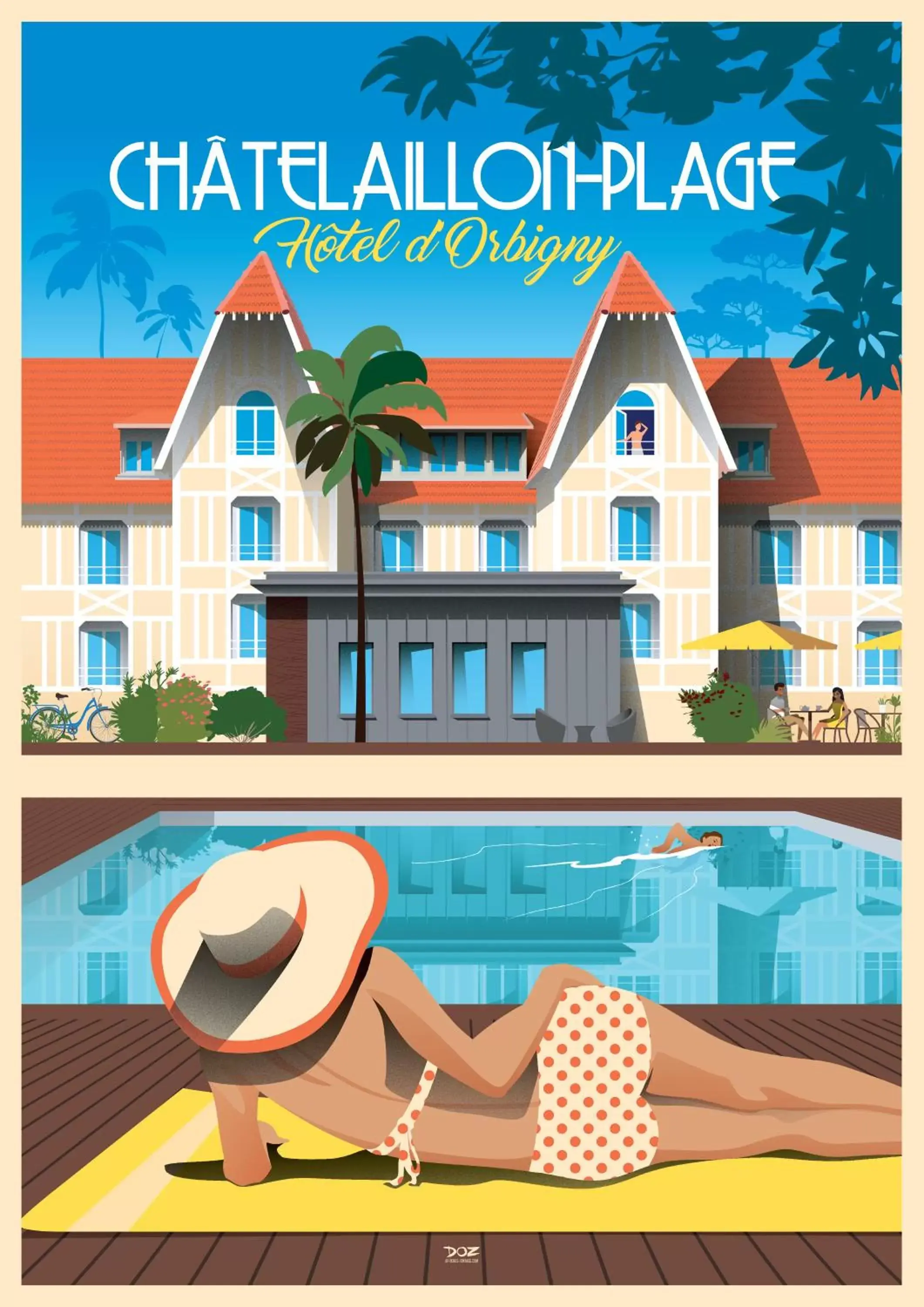 Property building in Boutique Hôtel d'Orbigny Chatelaillon - La Rochelle Property building in Boutique Hôtel d'Orbigny Chatelaillon - La Rochelle