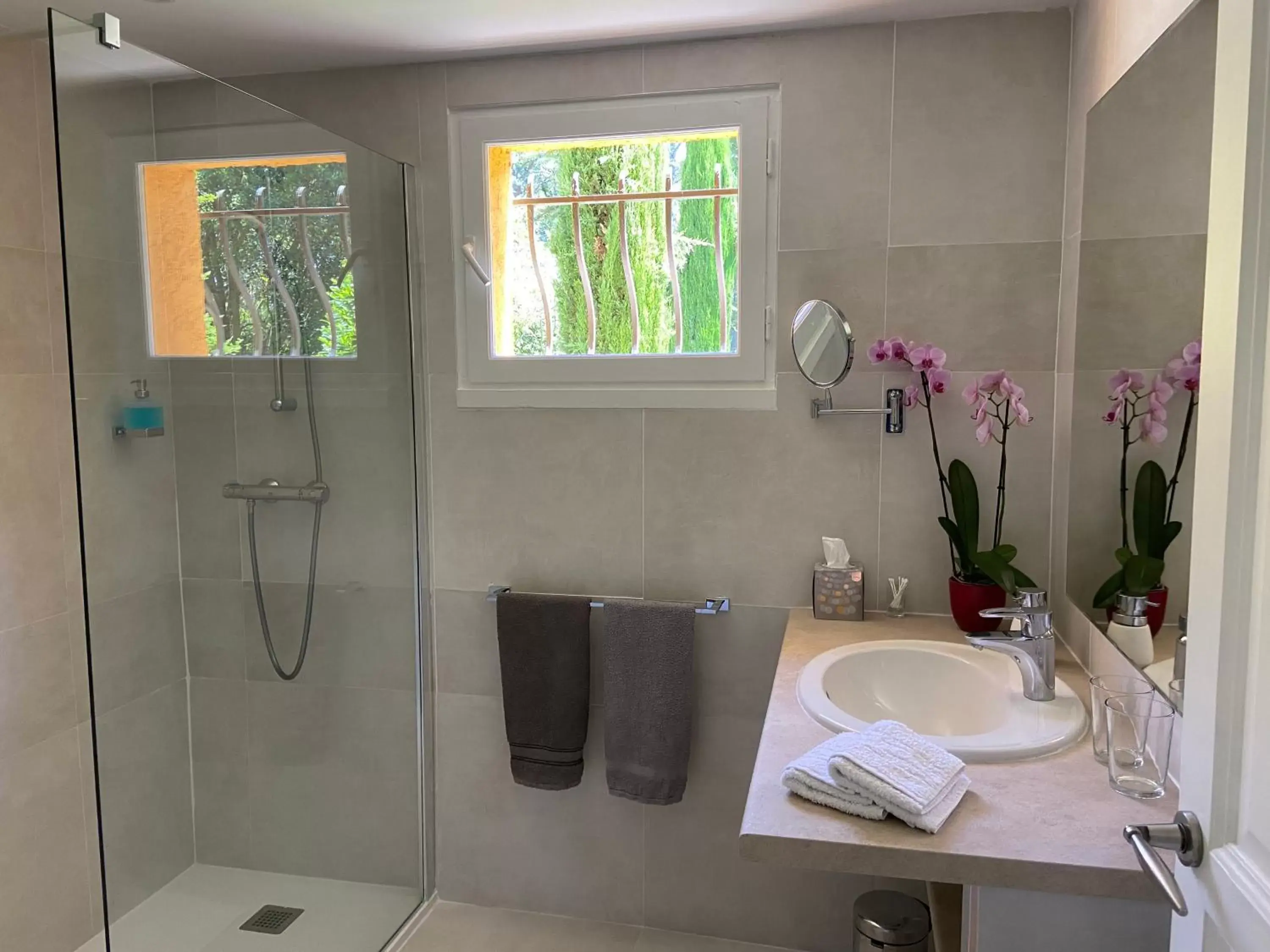 Shower, Bathroom in Villa de Miha