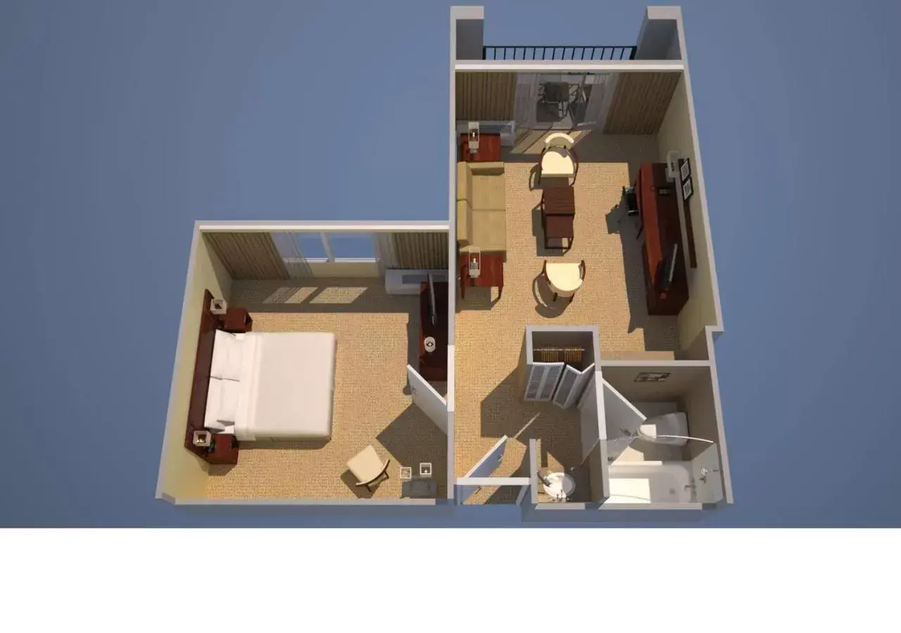 Communal lounge/ TV room, Floor Plan in Courtyard San Jose Cupertino