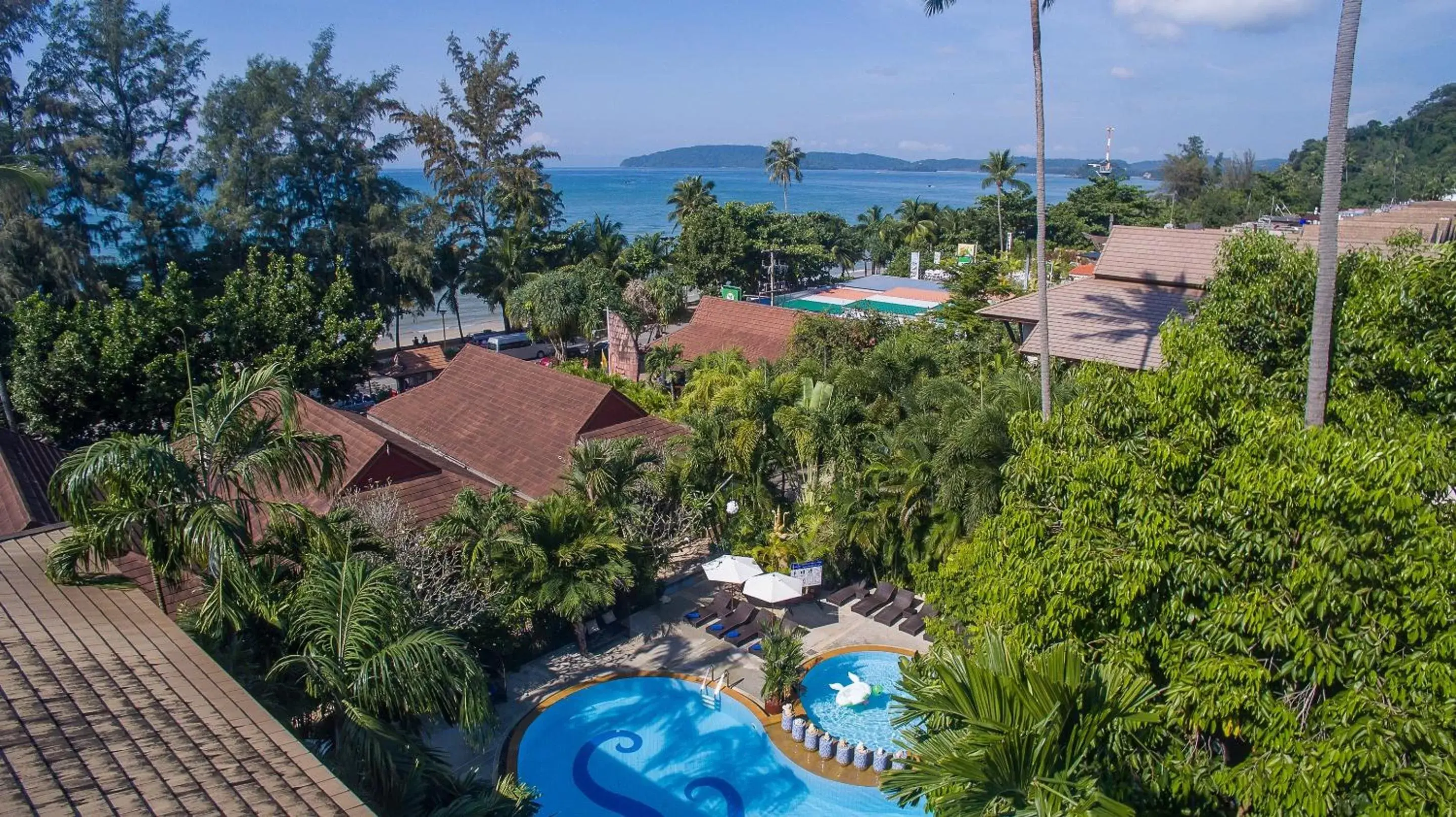 Bird's eye view, Pool View in Aonang Princeville Villa Resort & Spa - Halal Certified Restaurant