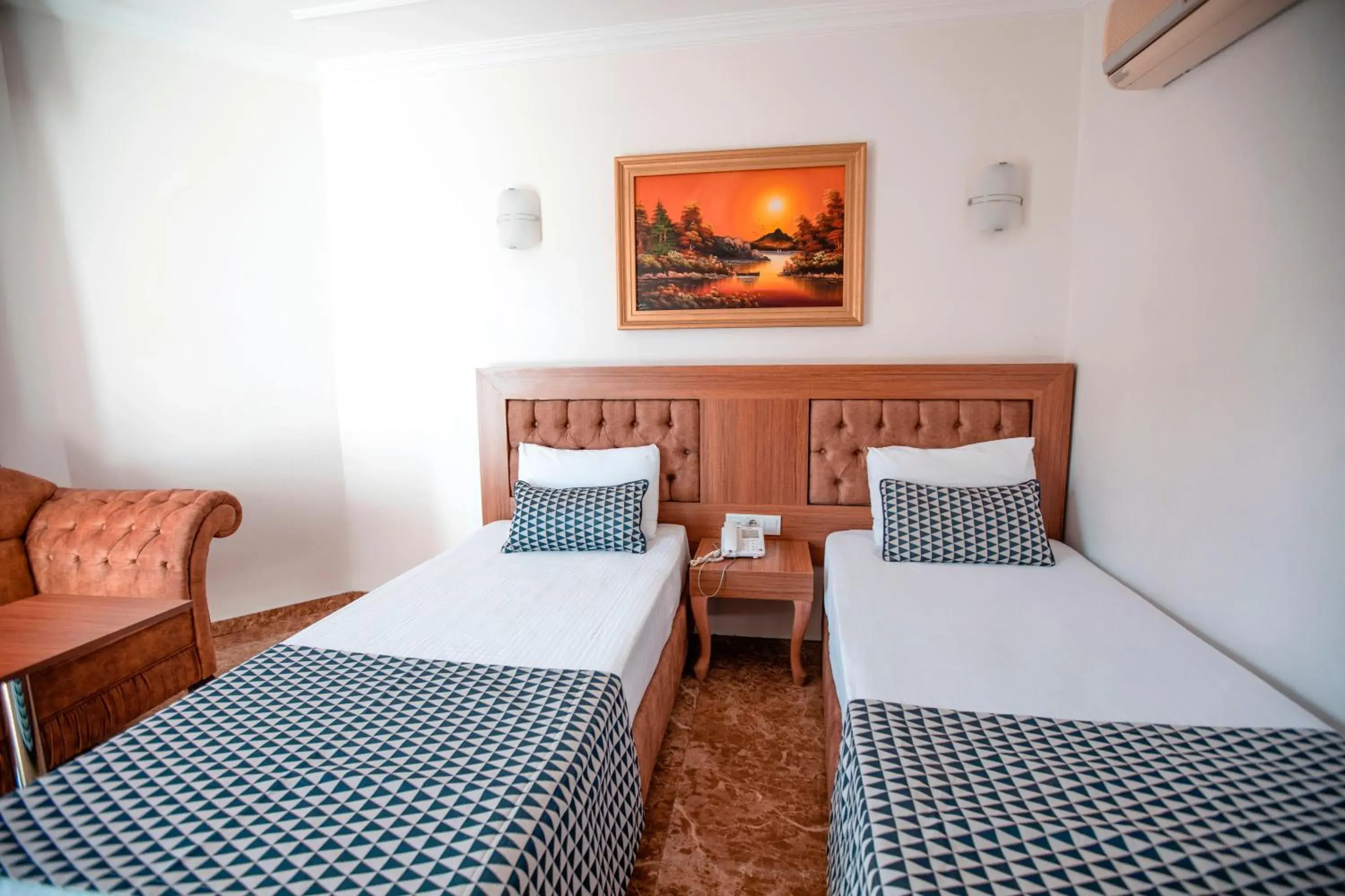 Bed in Kristal Beach Hotel