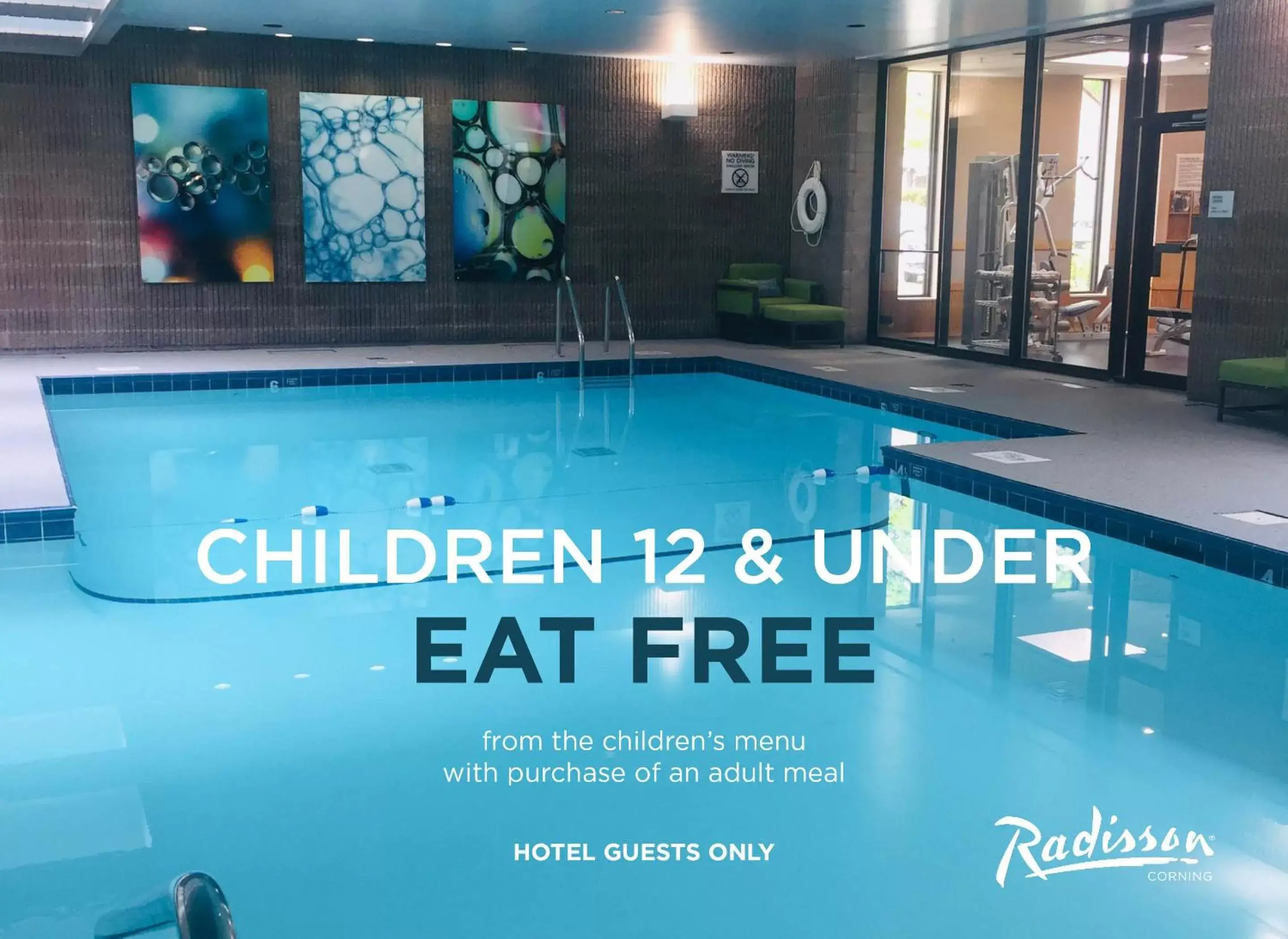 Food and drinks, Swimming Pool in Radisson Hotel Corning