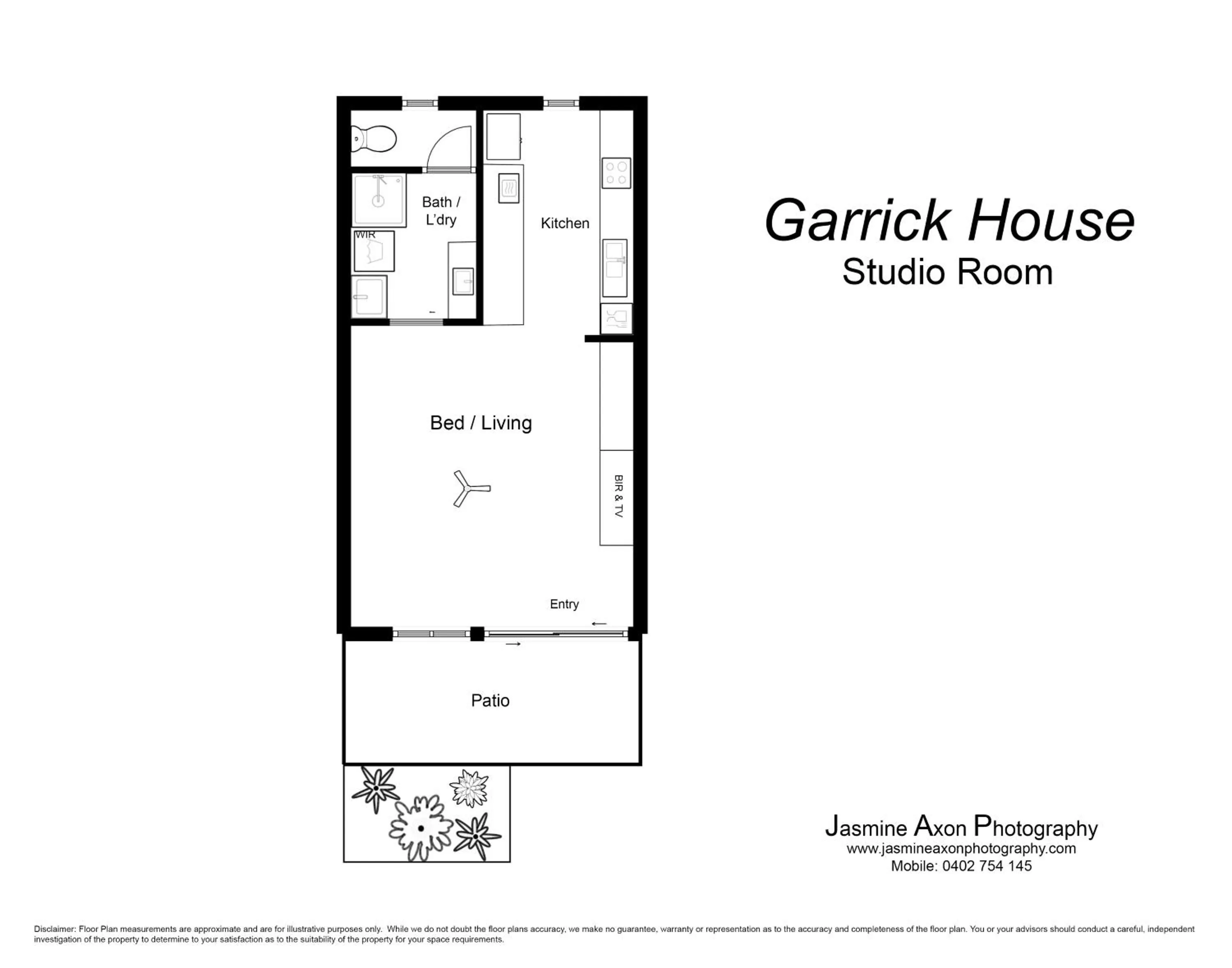 Floor plan in Garrick House