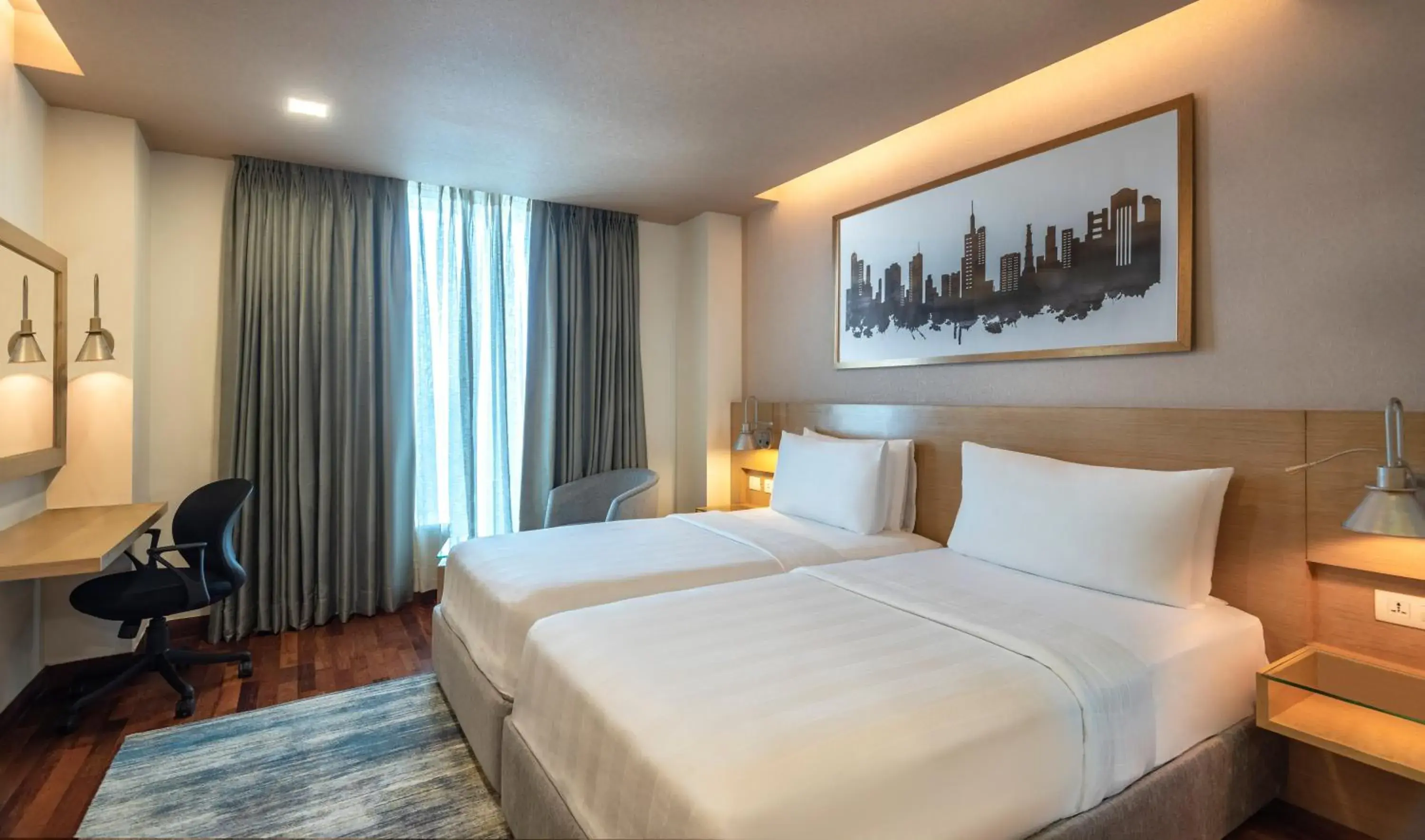 Bedroom, Bed in Radisson Gurugram Sohna Road City Center