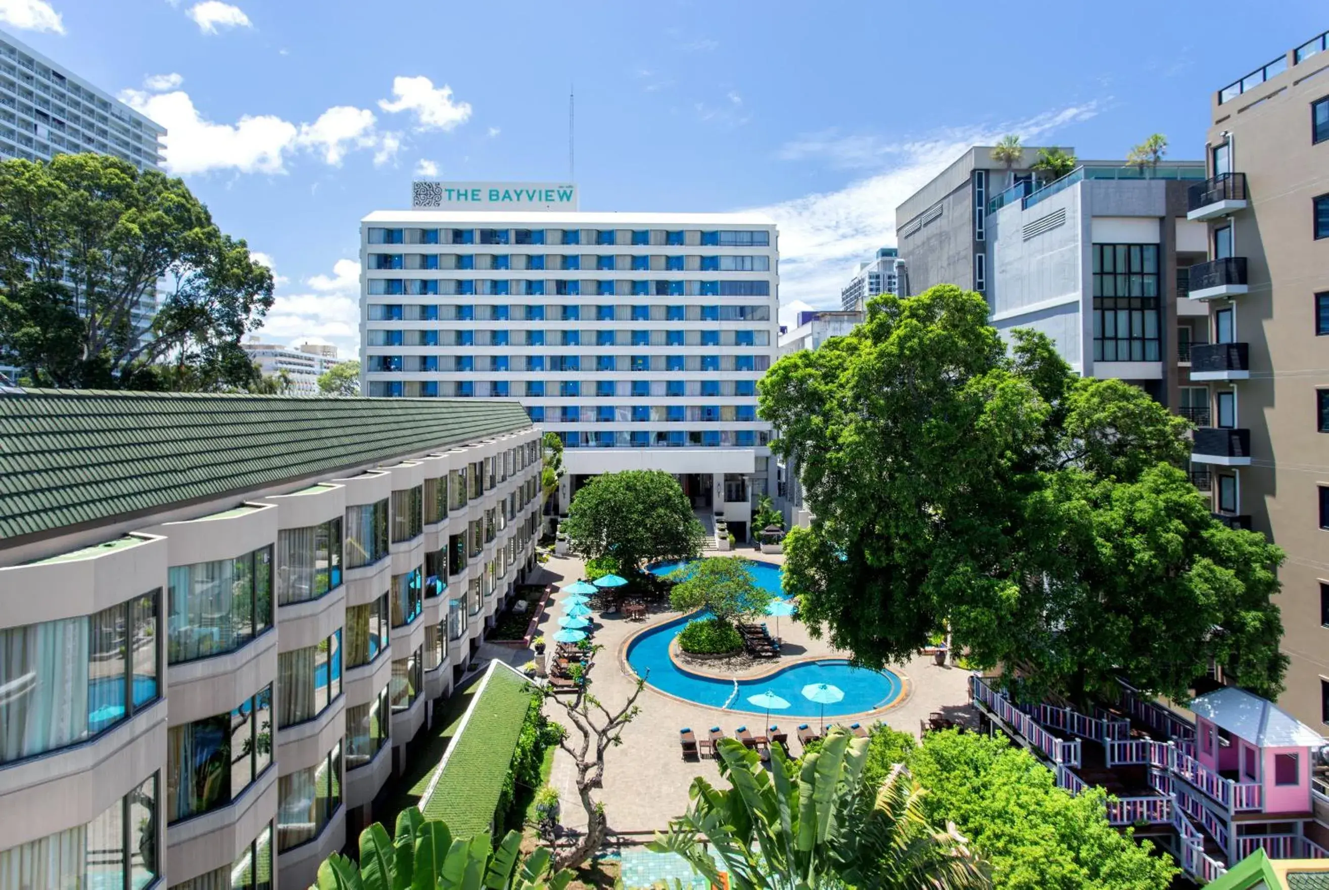 Bird's eye view, Pool View in The Bayview Hotel Pattaya