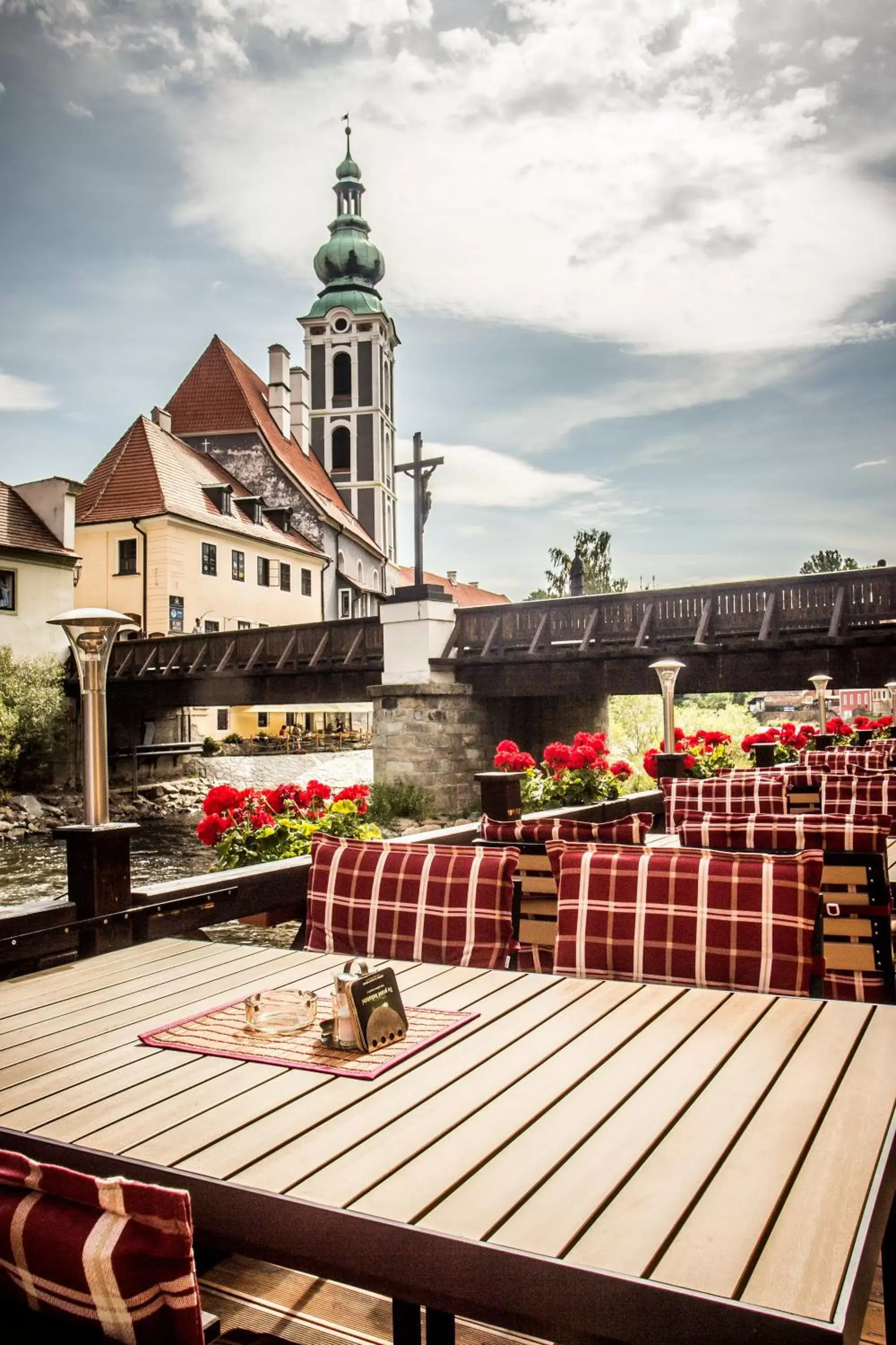 Balcony/Terrace in Hotel Dvorak Cesky Krumlov