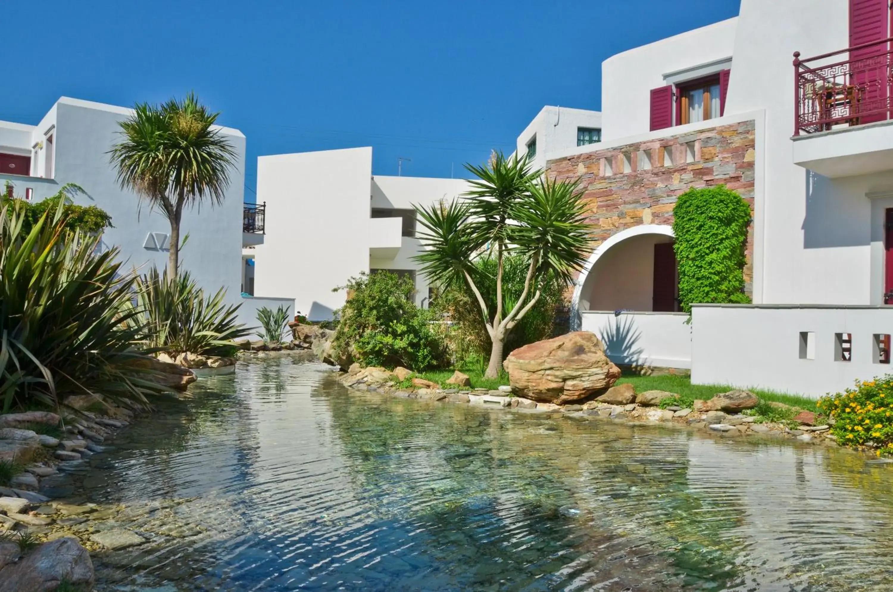 Garden view, Property Building in Naxos Resort Beach Hotel