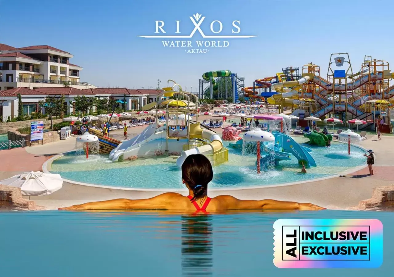 Aqua park, Swimming Pool in Rixos Water World Aktau