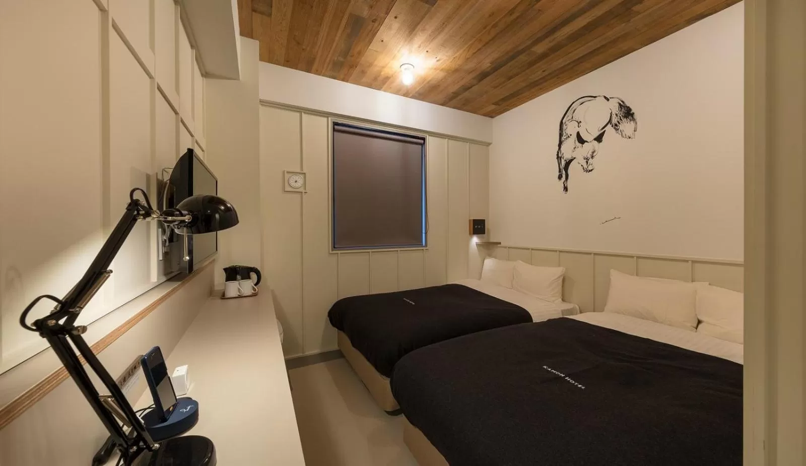 Bed in Kamon Hotel Namba