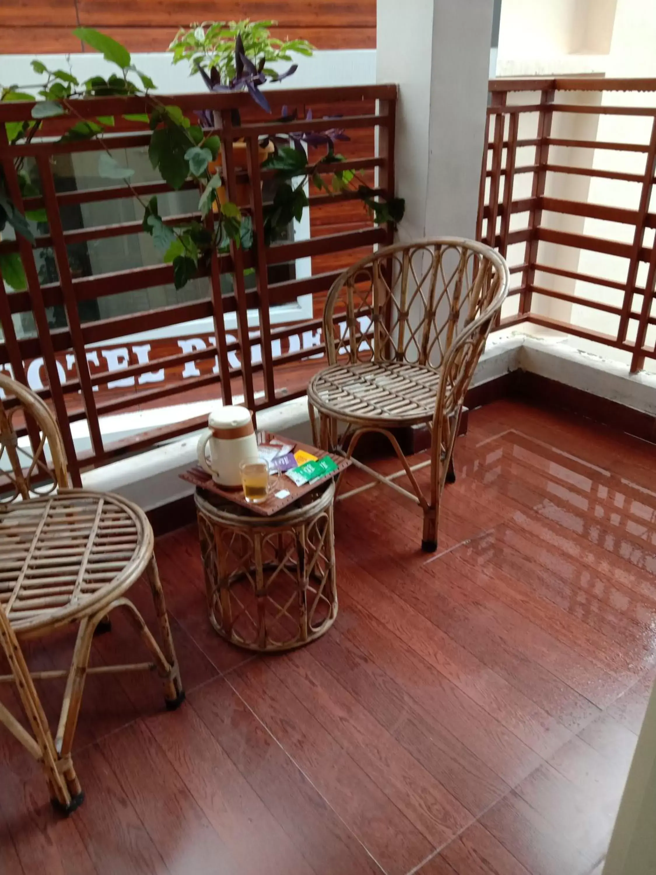 Balcony/Terrace in Rudram Hotel Yoga & Ayurveda Retreat
