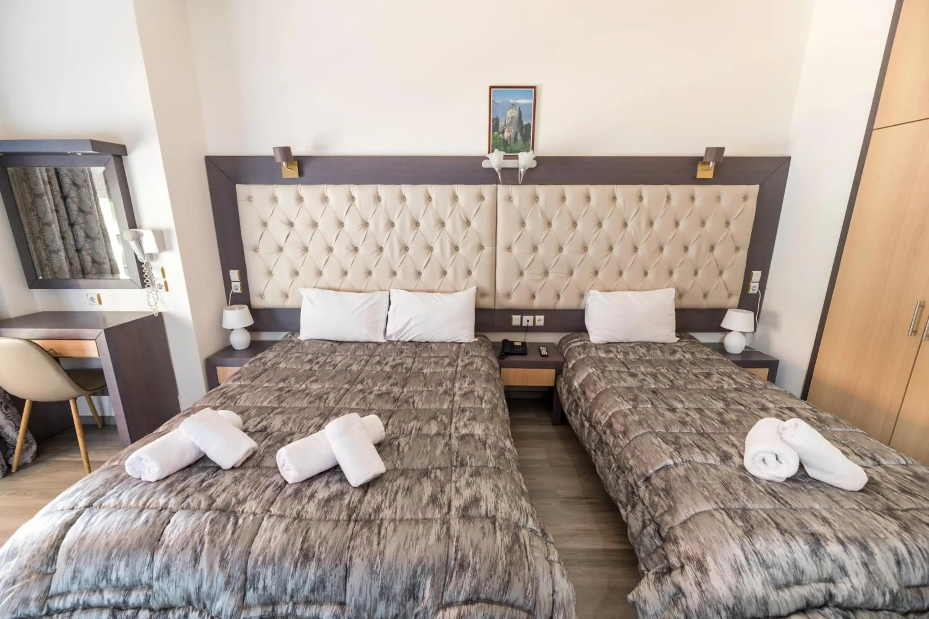 Bed in Famissi Eden Hotel