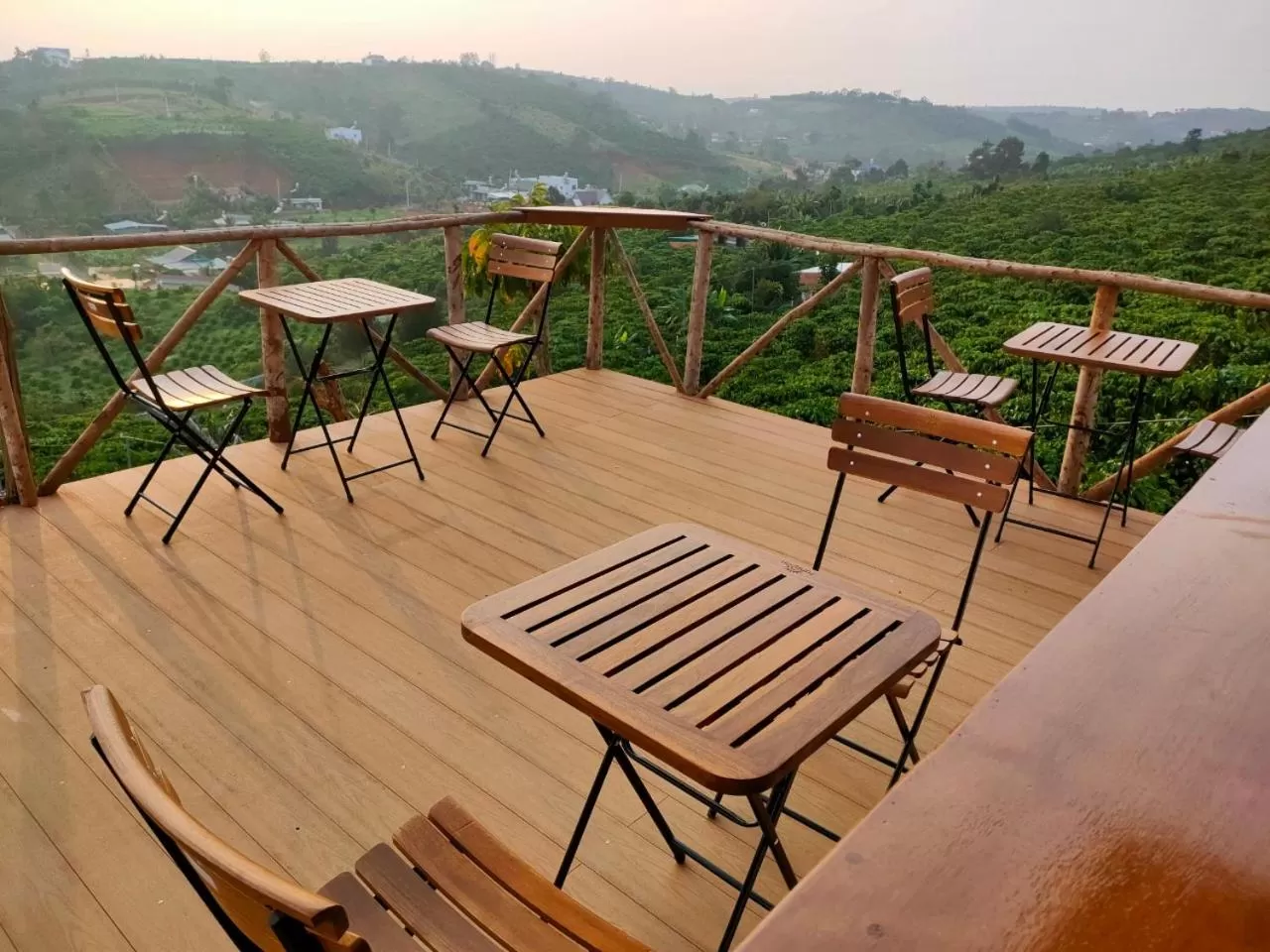 Patio, Balcony/Terrace in Mùa Tím Villa