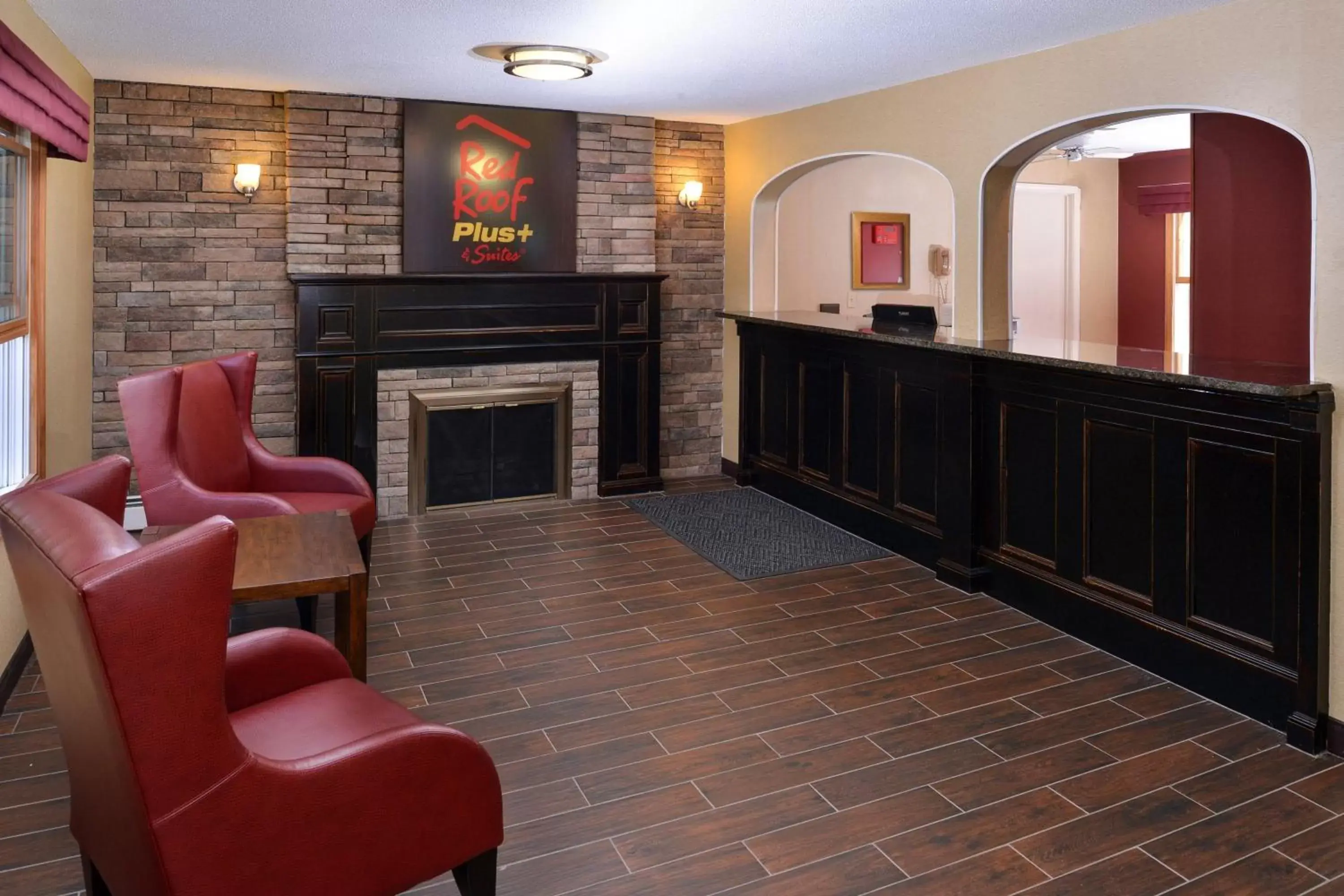 Lobby or reception in Red Roof Inn PLUS+ & Suites Guilford Lobby or reception in Red Roof Inn PLUS+ & Suites Guilford