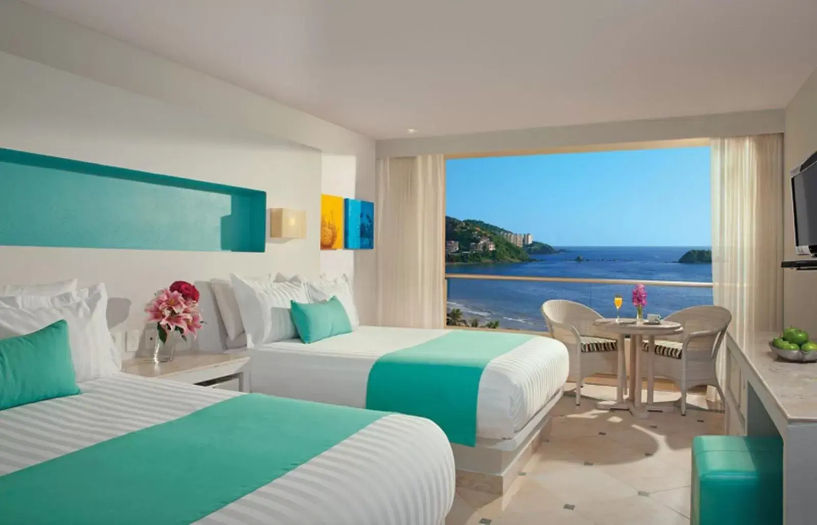 Bed in Sunscape Dorado Pacifico Ixtapa Resort & Spa- All Inclusive
