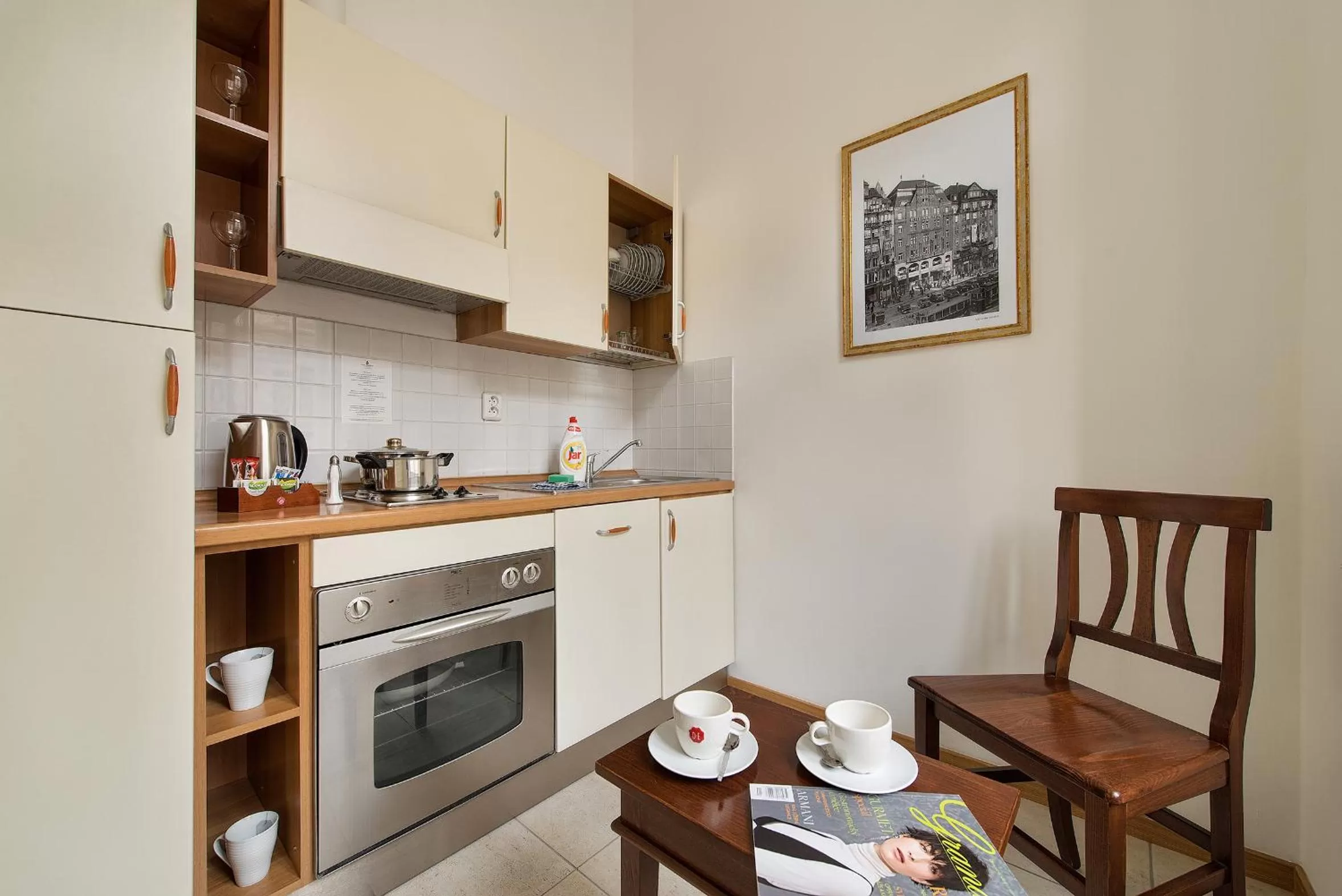Kitchen or kitchenette in Hotel Suite Home Prague