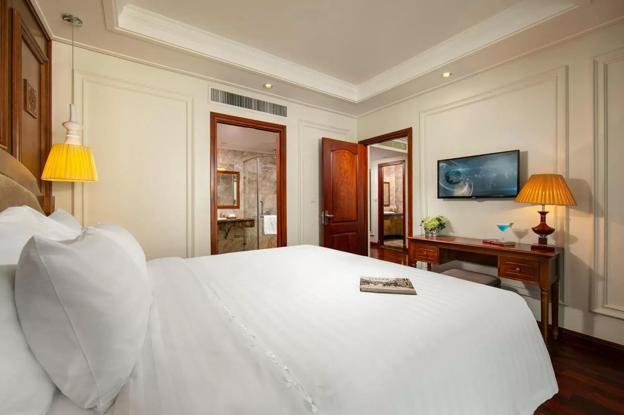 Bed in Hanoi Pearl Hotel