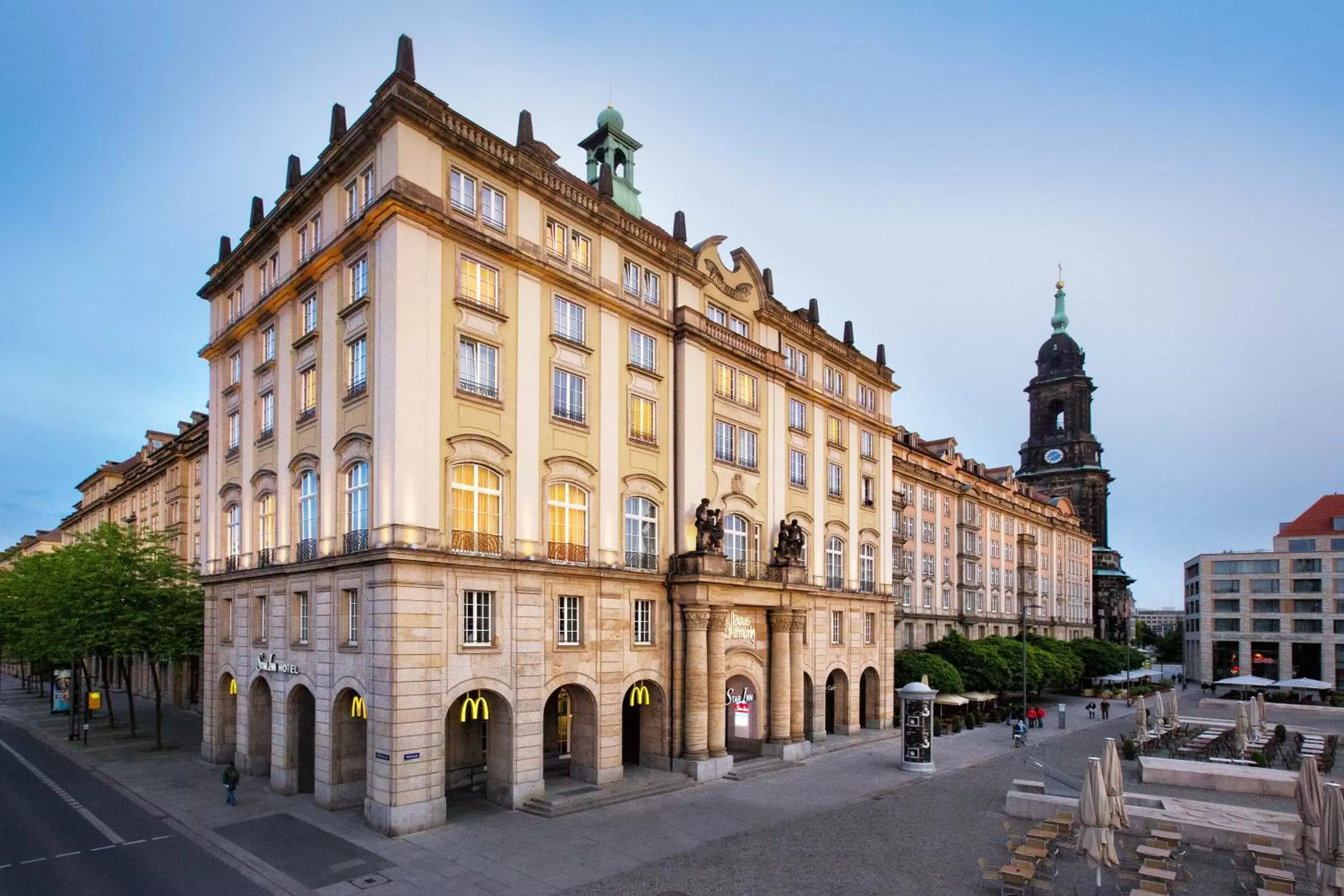 Property building in Star G Hotel Premium Dresden Altmarkt