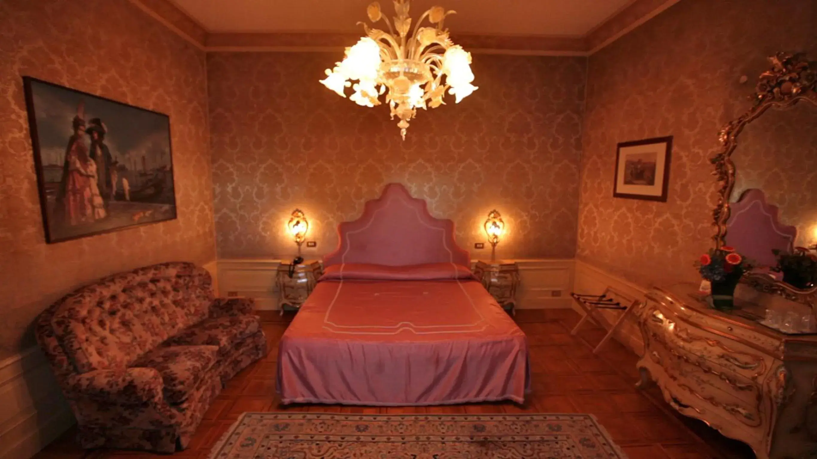 Bedroom, Bed in Park Hotel Villa Giustinian