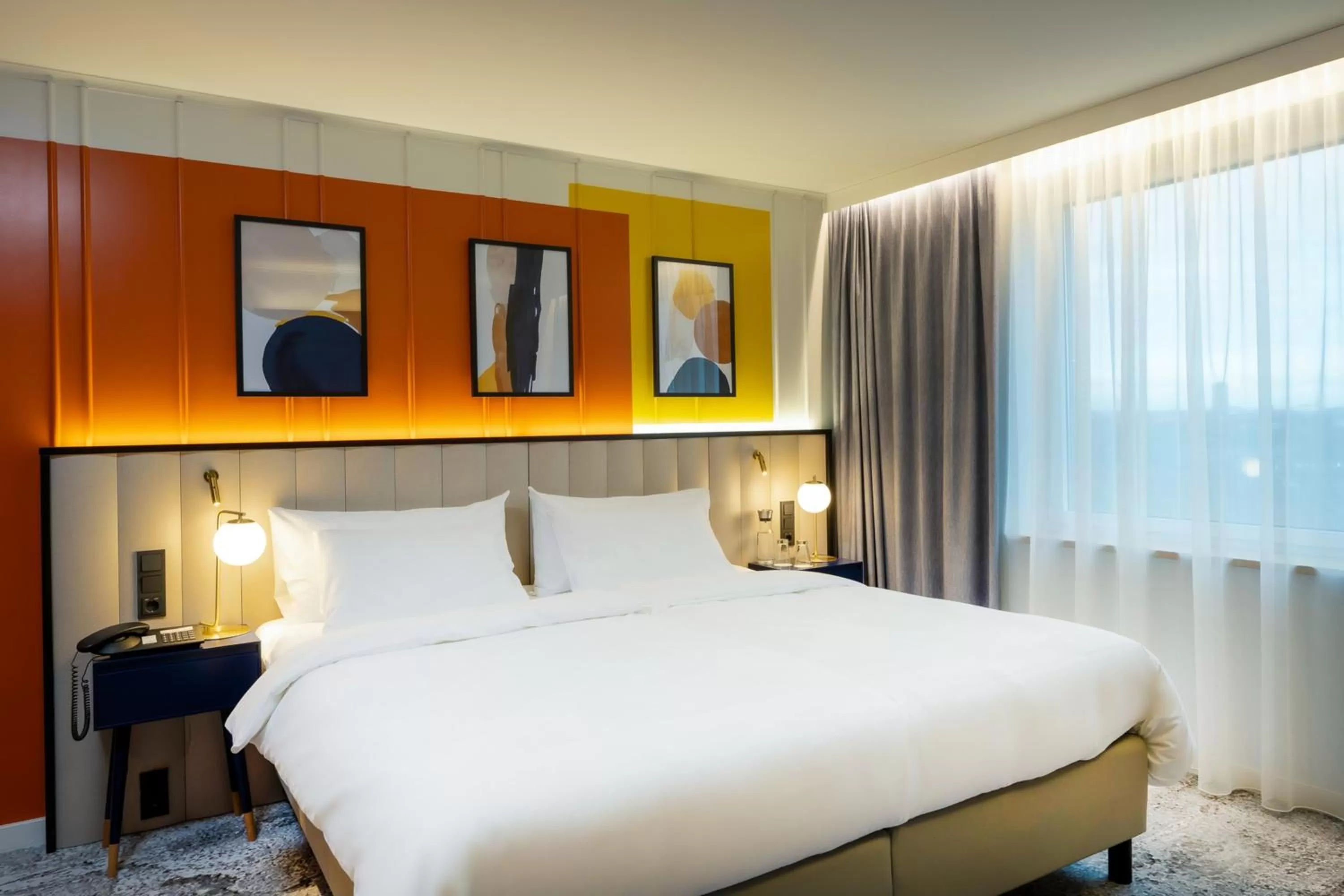 Photo of the whole room, Bed in voco Dusseldorf Seestern by IHG