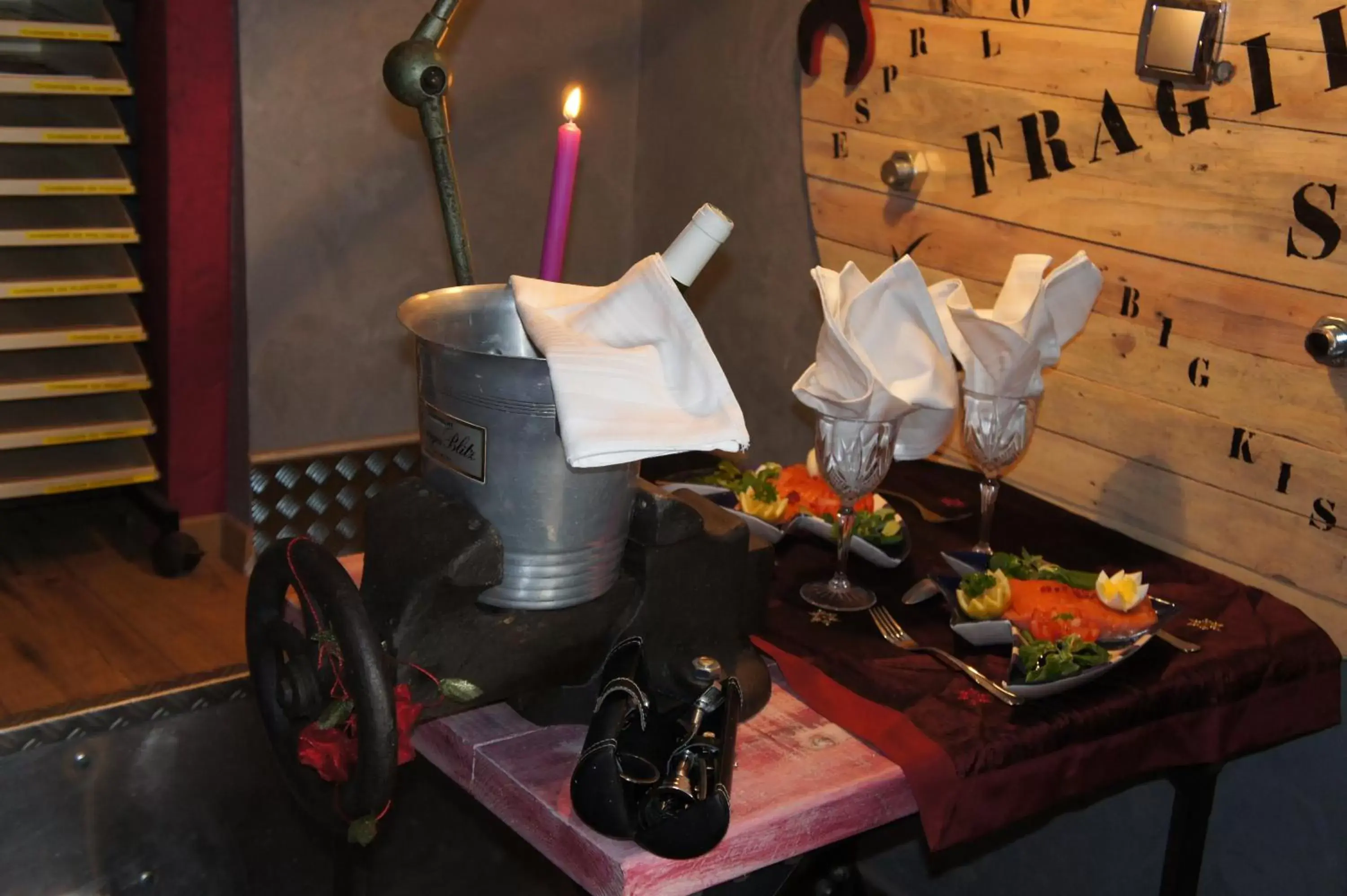 Dining area in Aux Logis de la Solre