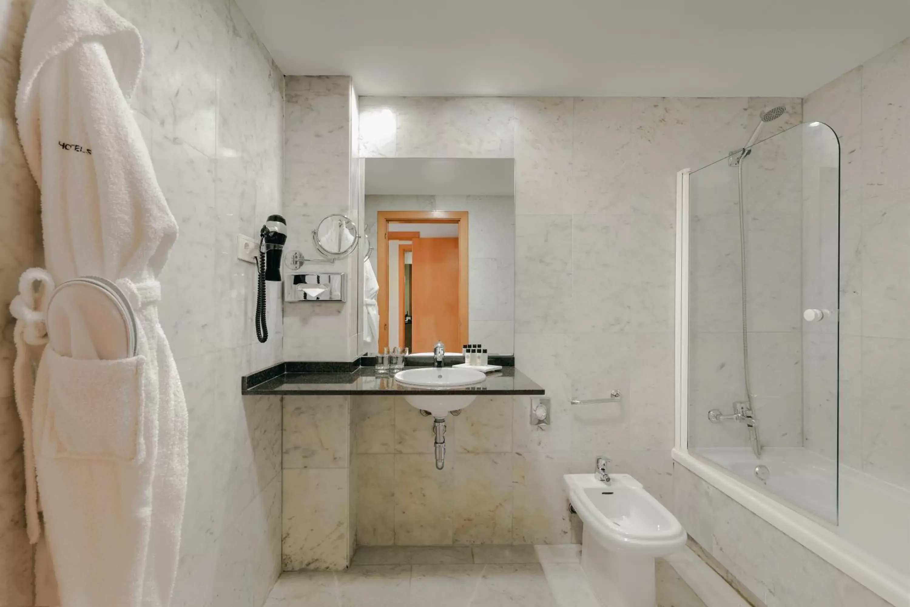 Toilet, Bathroom in Hesperia Barcelona Del Mar