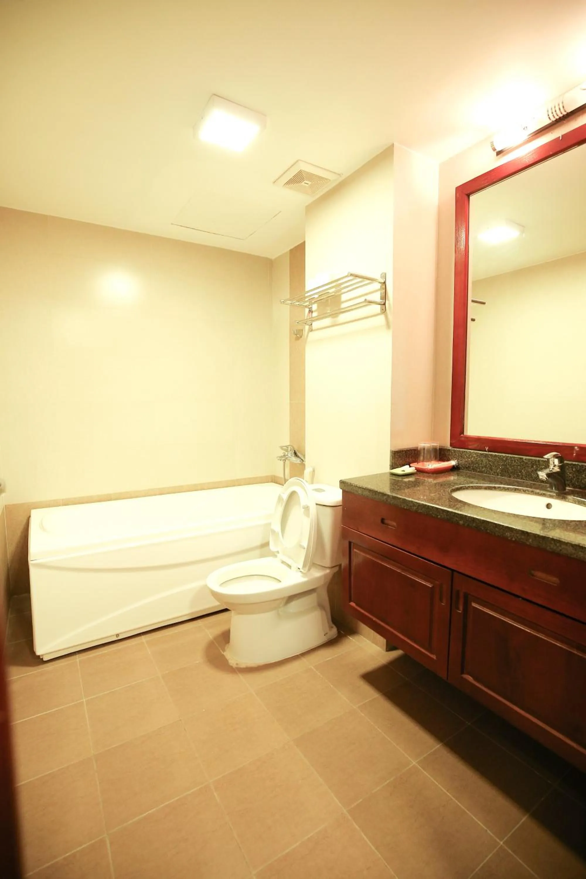 Bathroom, Bed in V-Studio Apartment 3