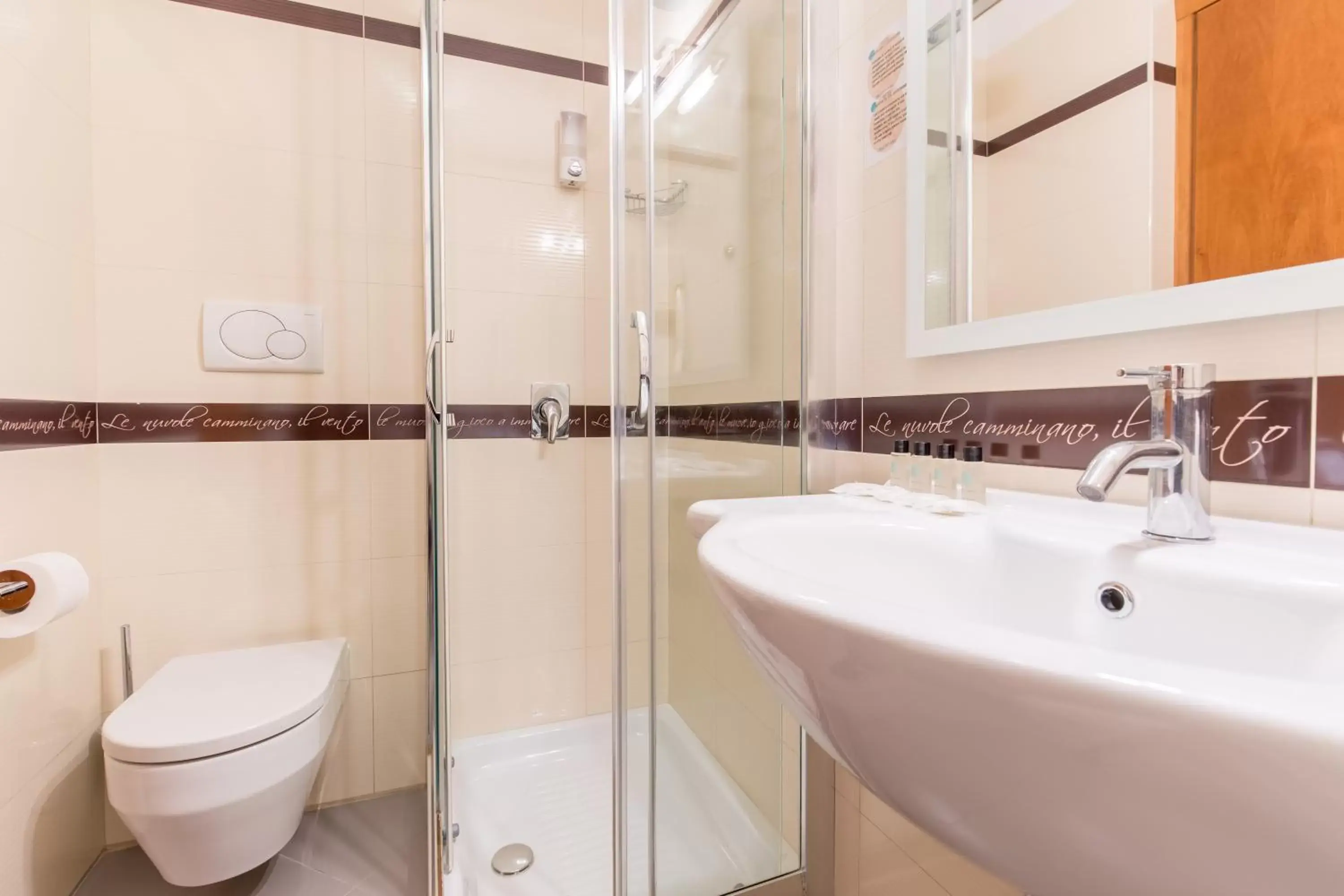 Shower, Bathroom in Hotel Trastevere