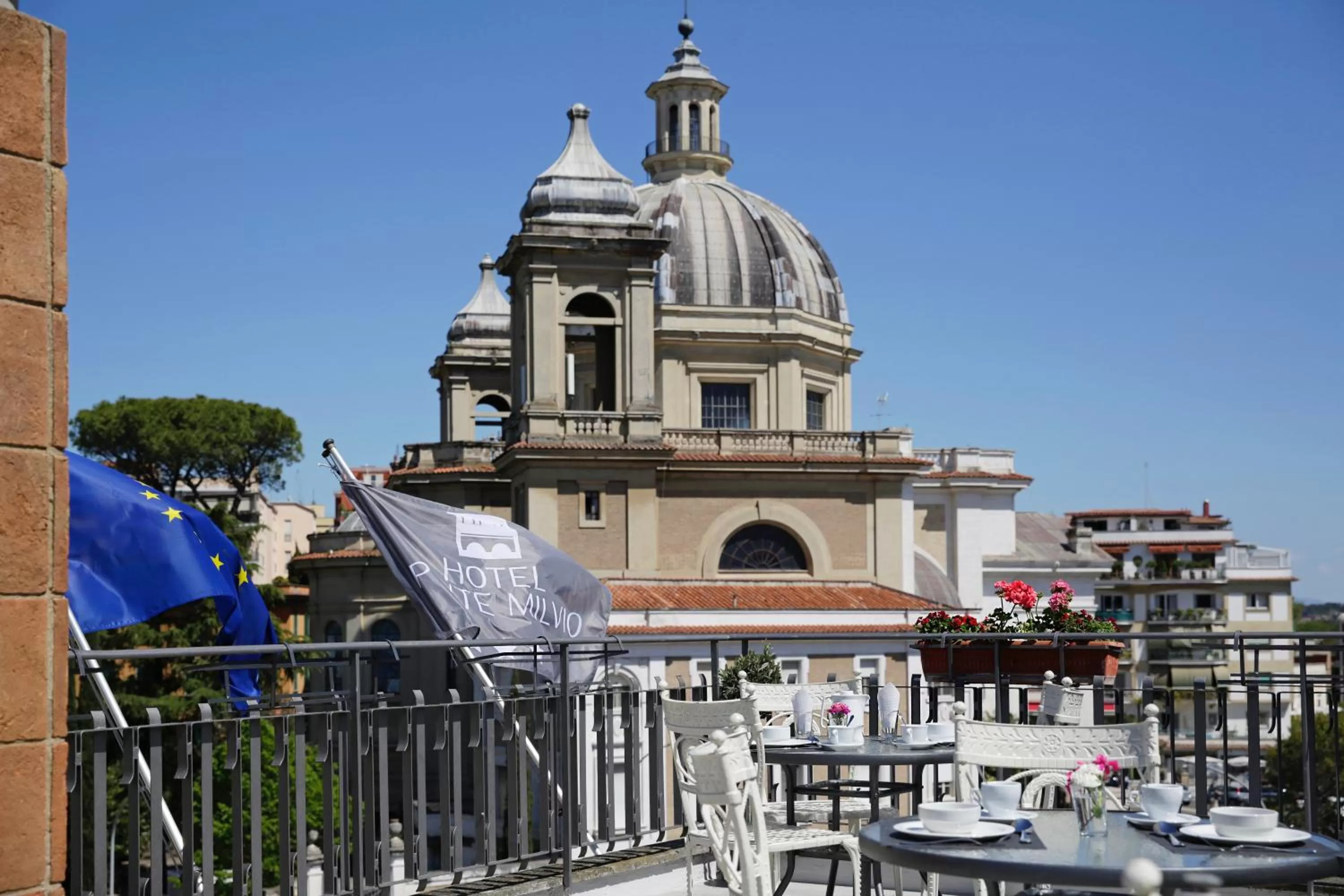 Balcony/Terrace in BeYou Hotel Ponte Milvio
