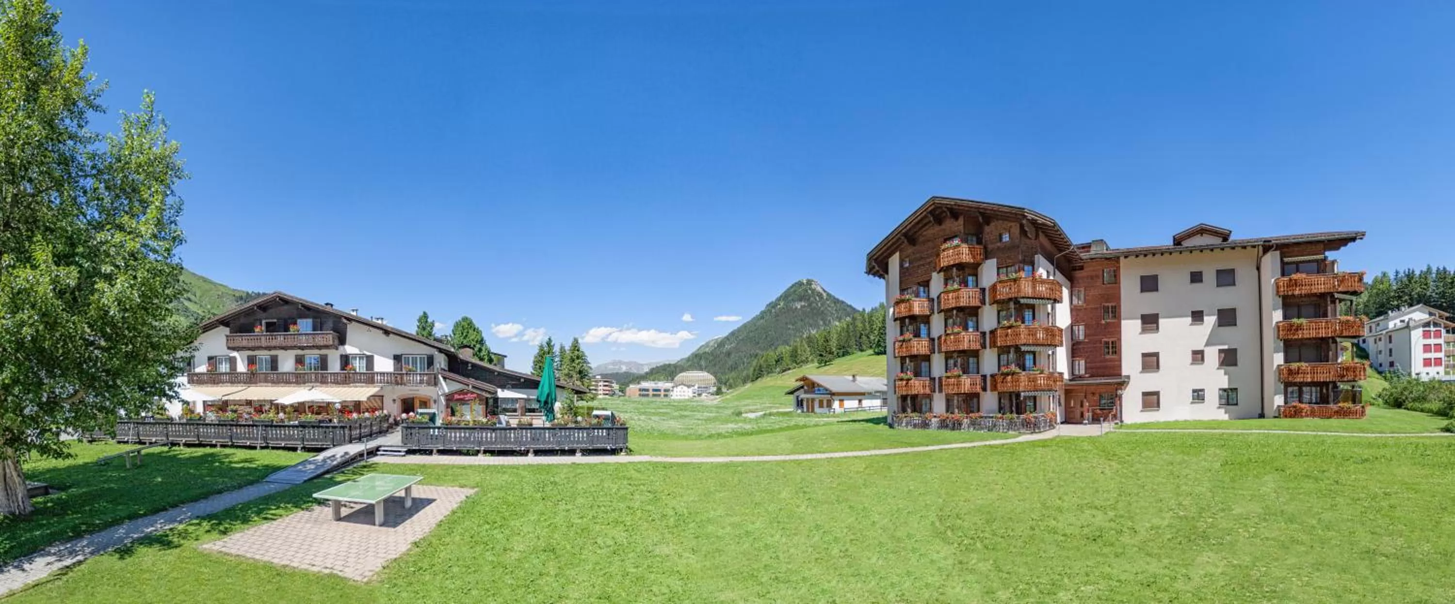 Mountain view in Hotel Bünda Davos