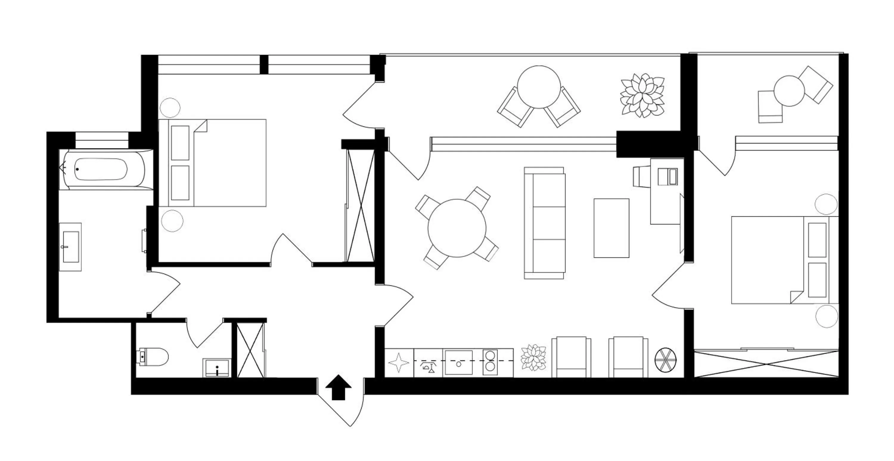 Photo of the whole room in Žilvinas Hotel