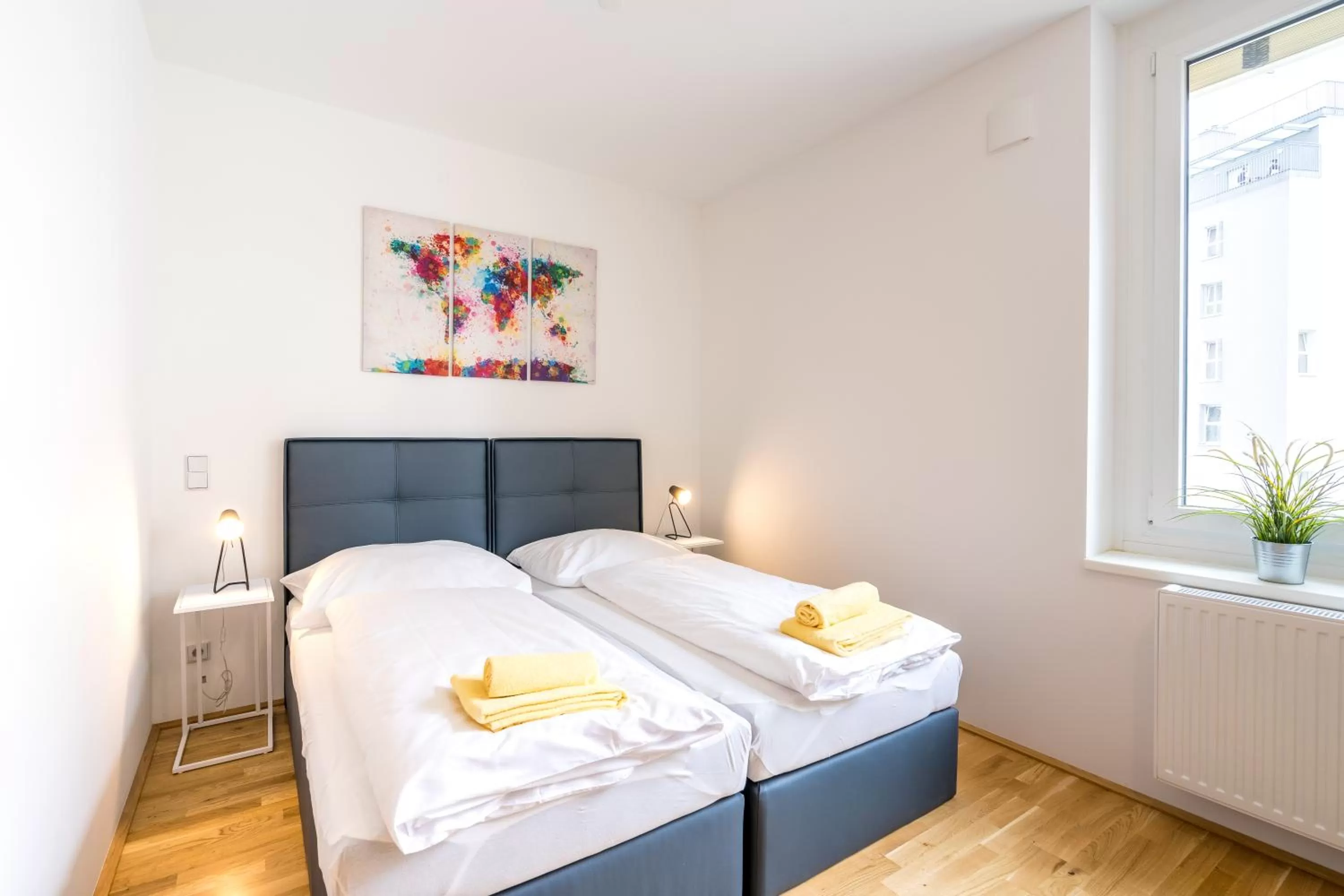Bed in FeelGood Apartments SmartLiving | contactless check-in