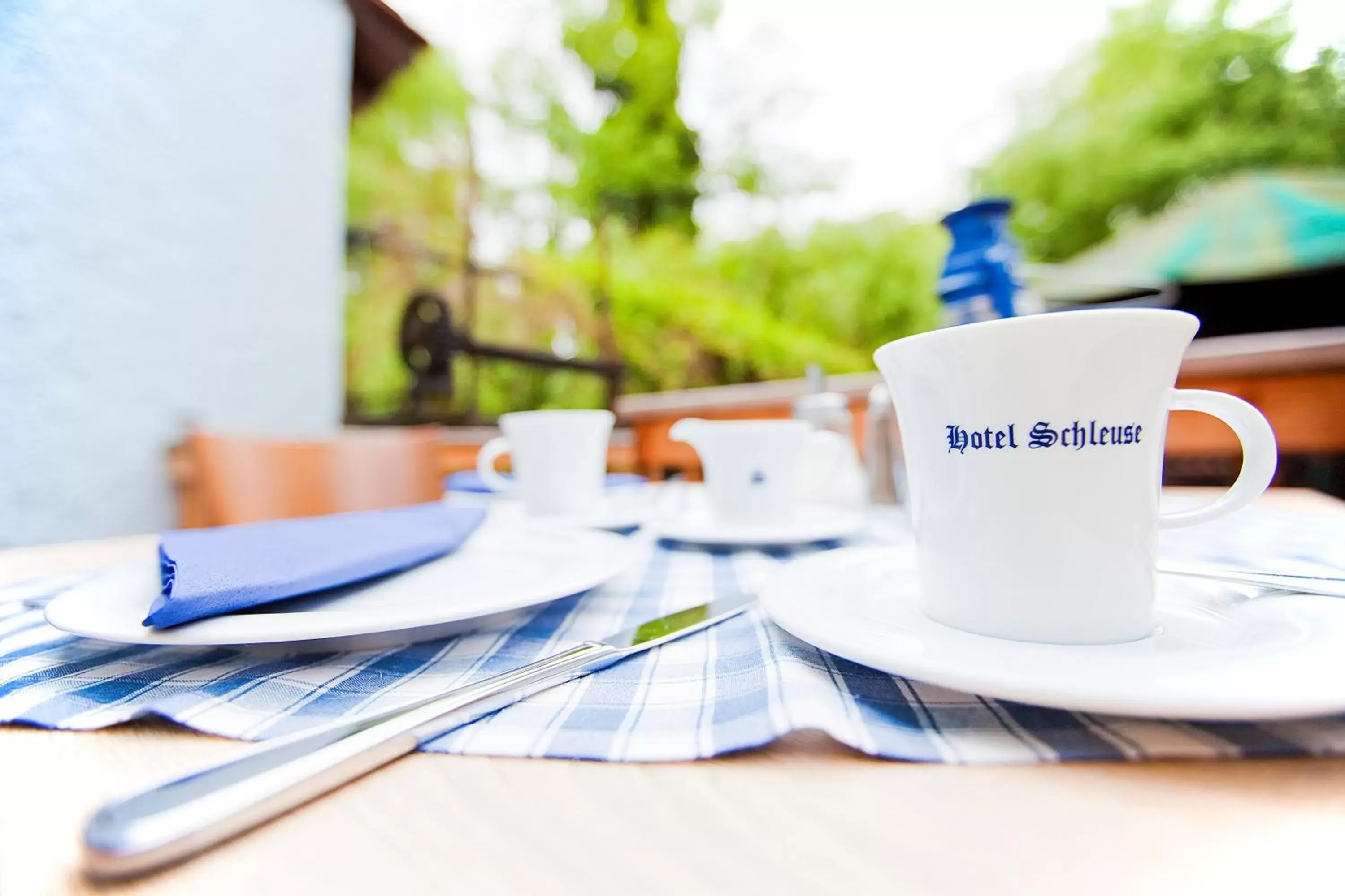 Balcony/Terrace, Coffee/Tea Facilities in Hotel Schleuse