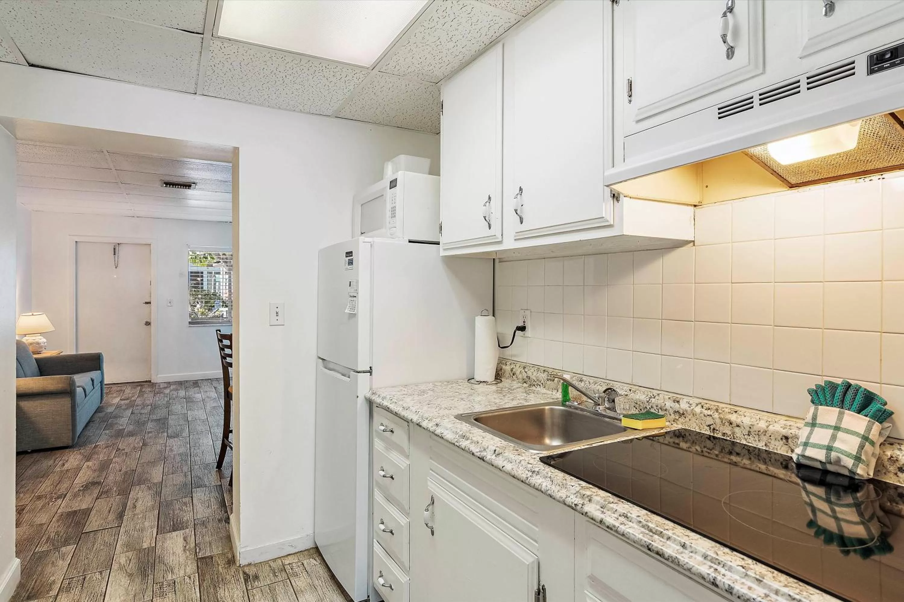 Kitchen or kitchenette in Malibu Resort Motel