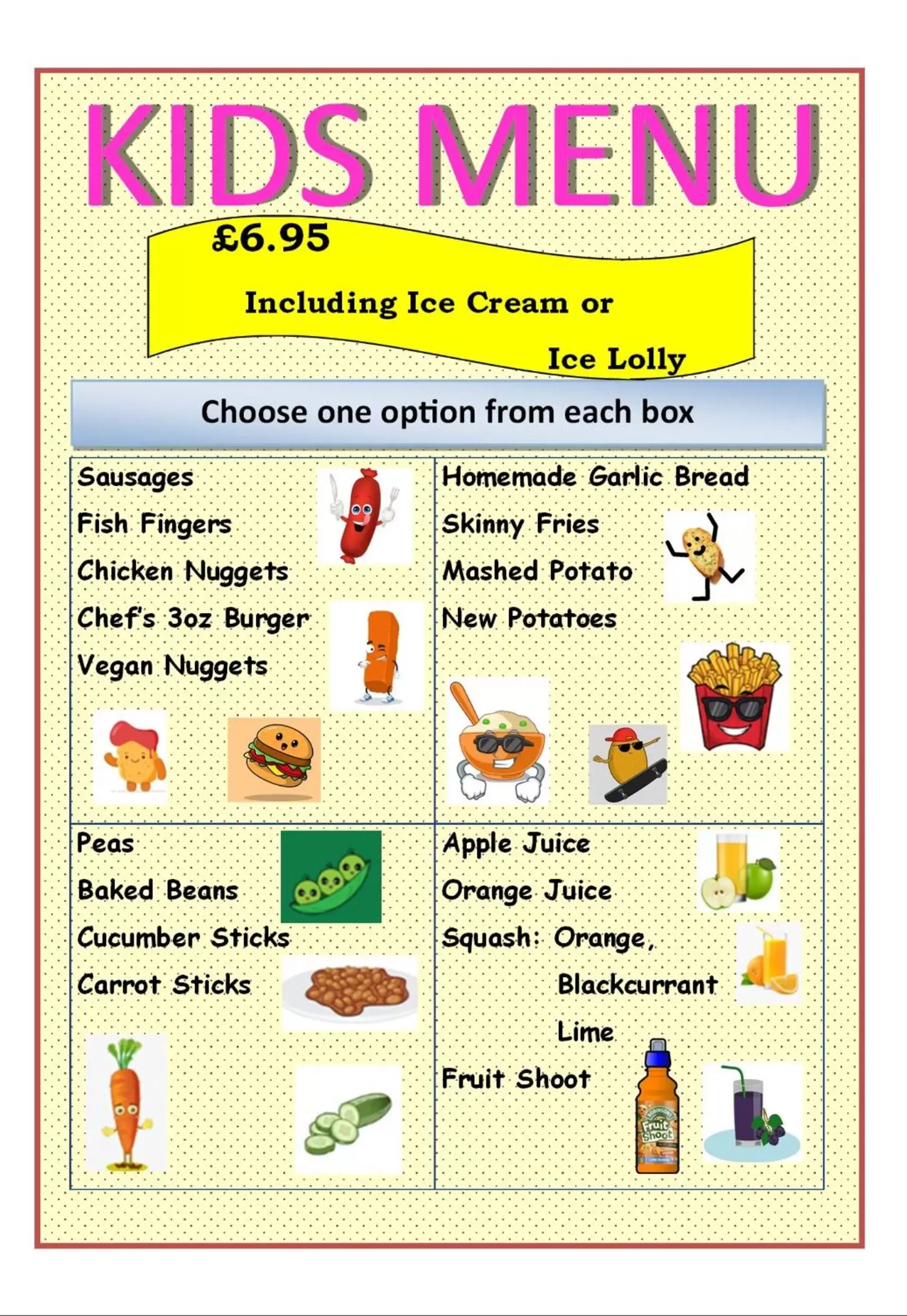 Food and drinks, Floor Plan in The Five Bells, Eastry