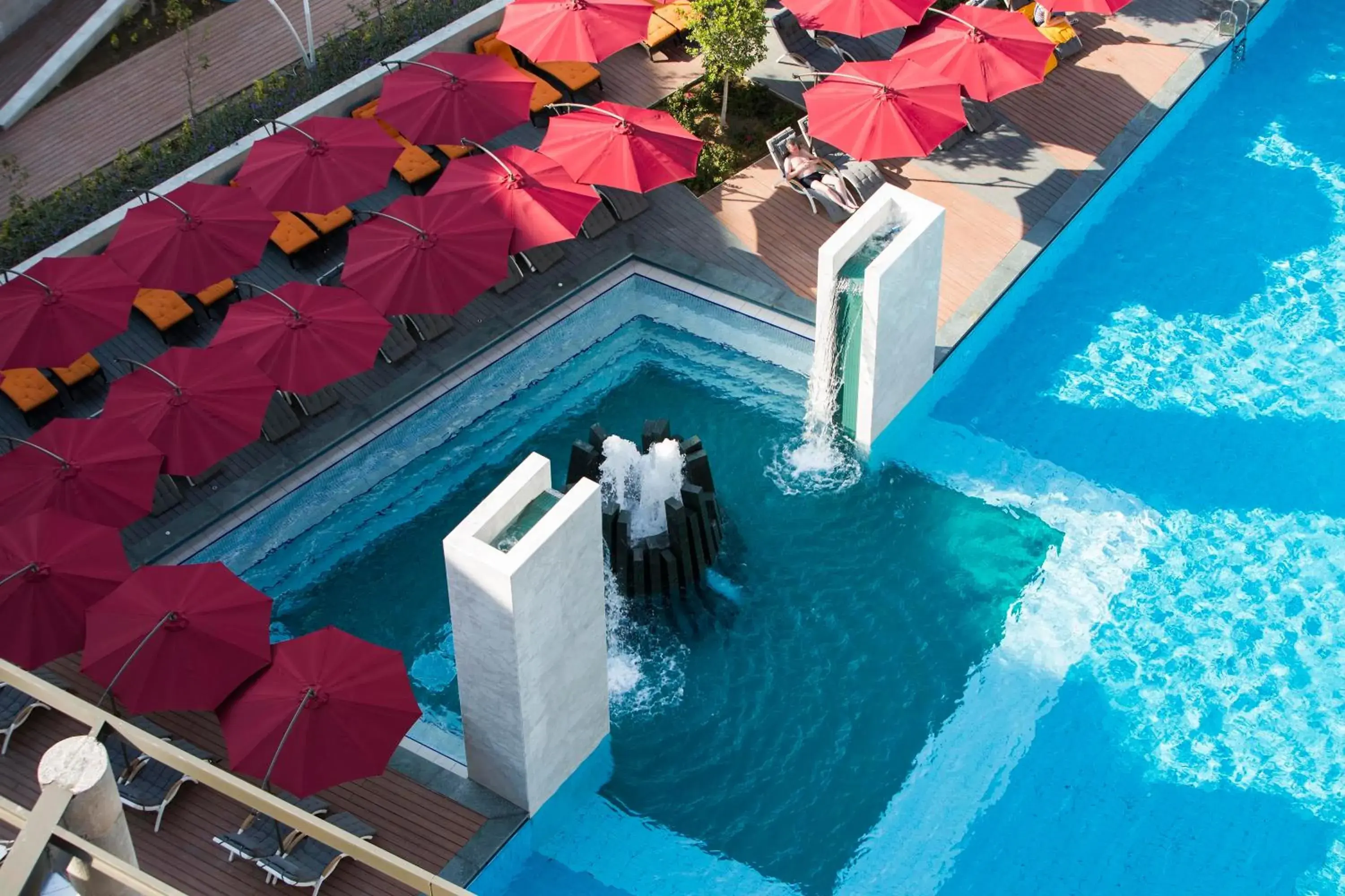 Pool view in The Sense Deluxe Pool view in The Sense Deluxe