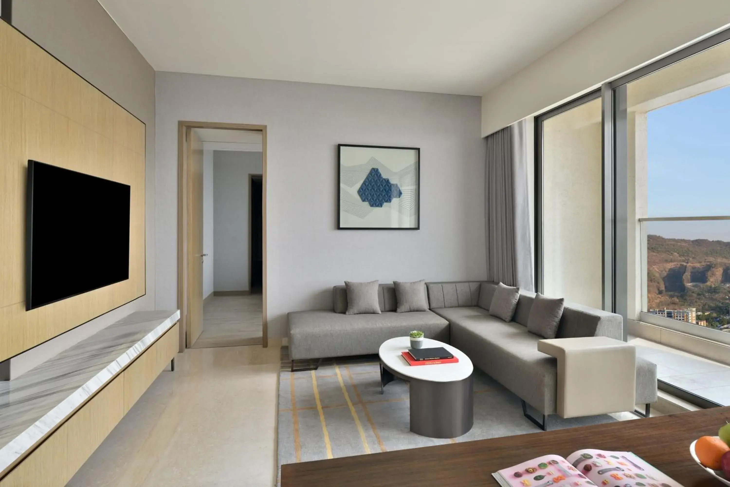 Living room, Seating Area in Marriott Executive Apartments Navi Mumbai