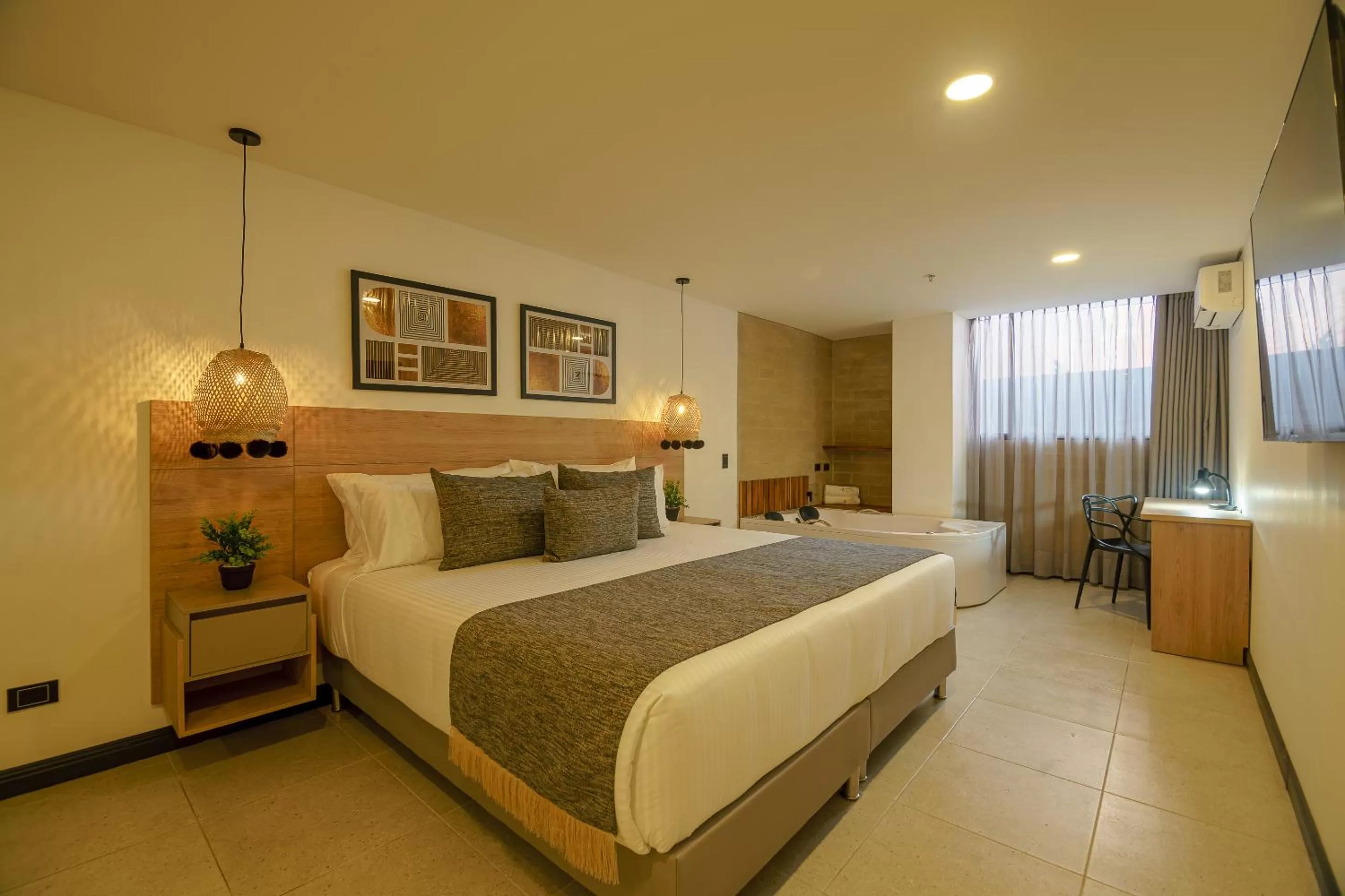 TV and multimedia, Bed in First Class Hotel