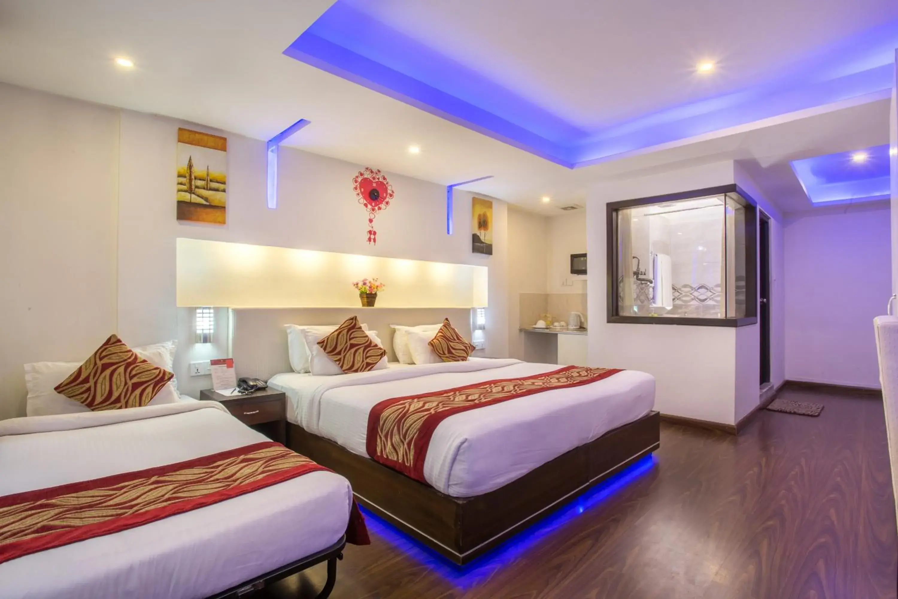 Photo of the whole room, Bed in Avataar Kathmandu Hotel