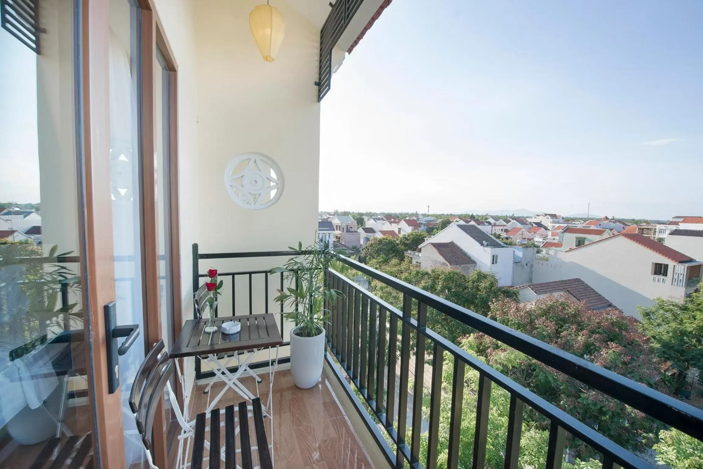 View (from property/room), Balcony/Terrace in Hoi An Rose Garden Hotel