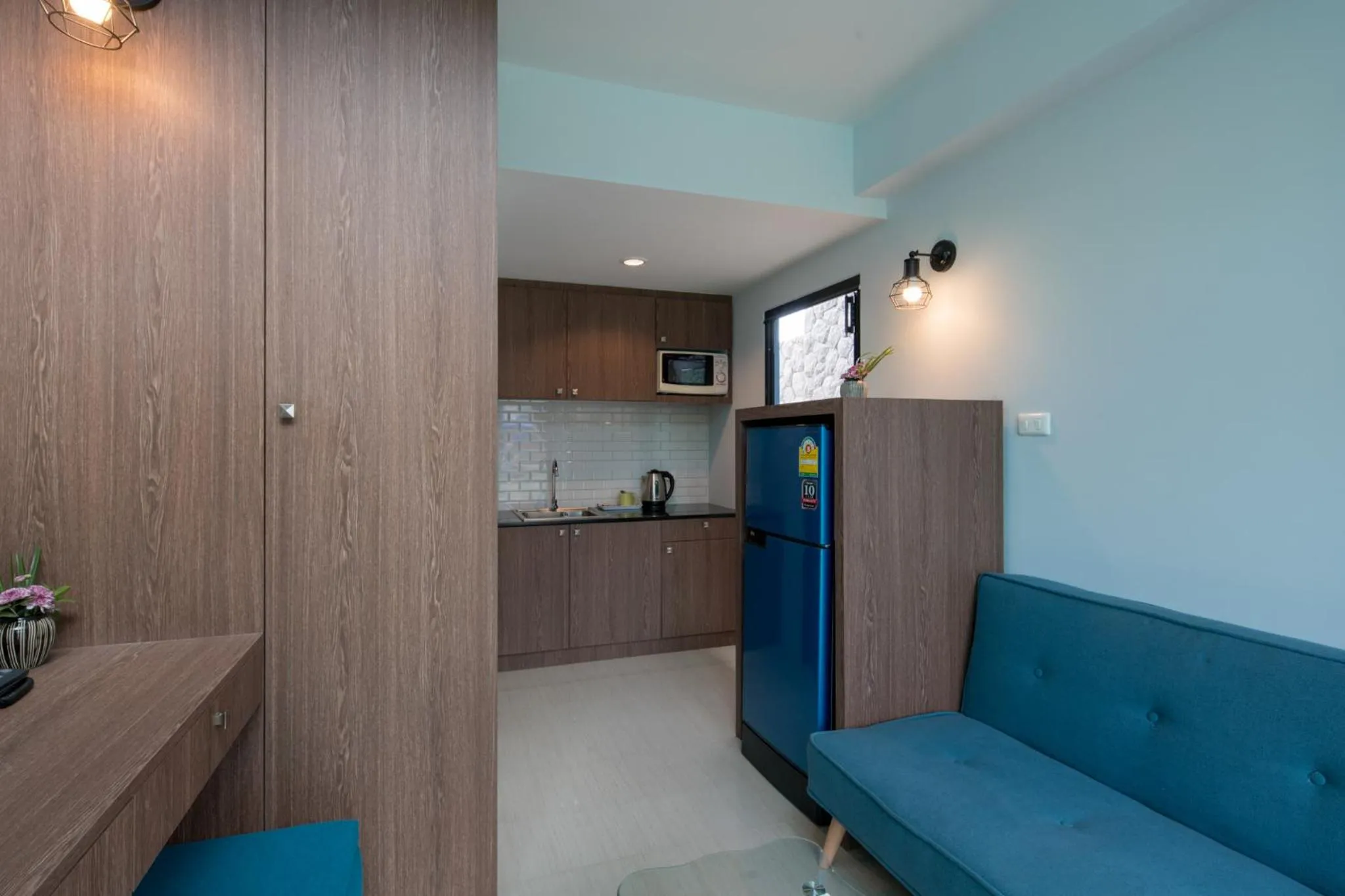 Kitchen or kitchenette in Peace Blue Naiharn Naturist Resort Phuket SHA Extra Plus