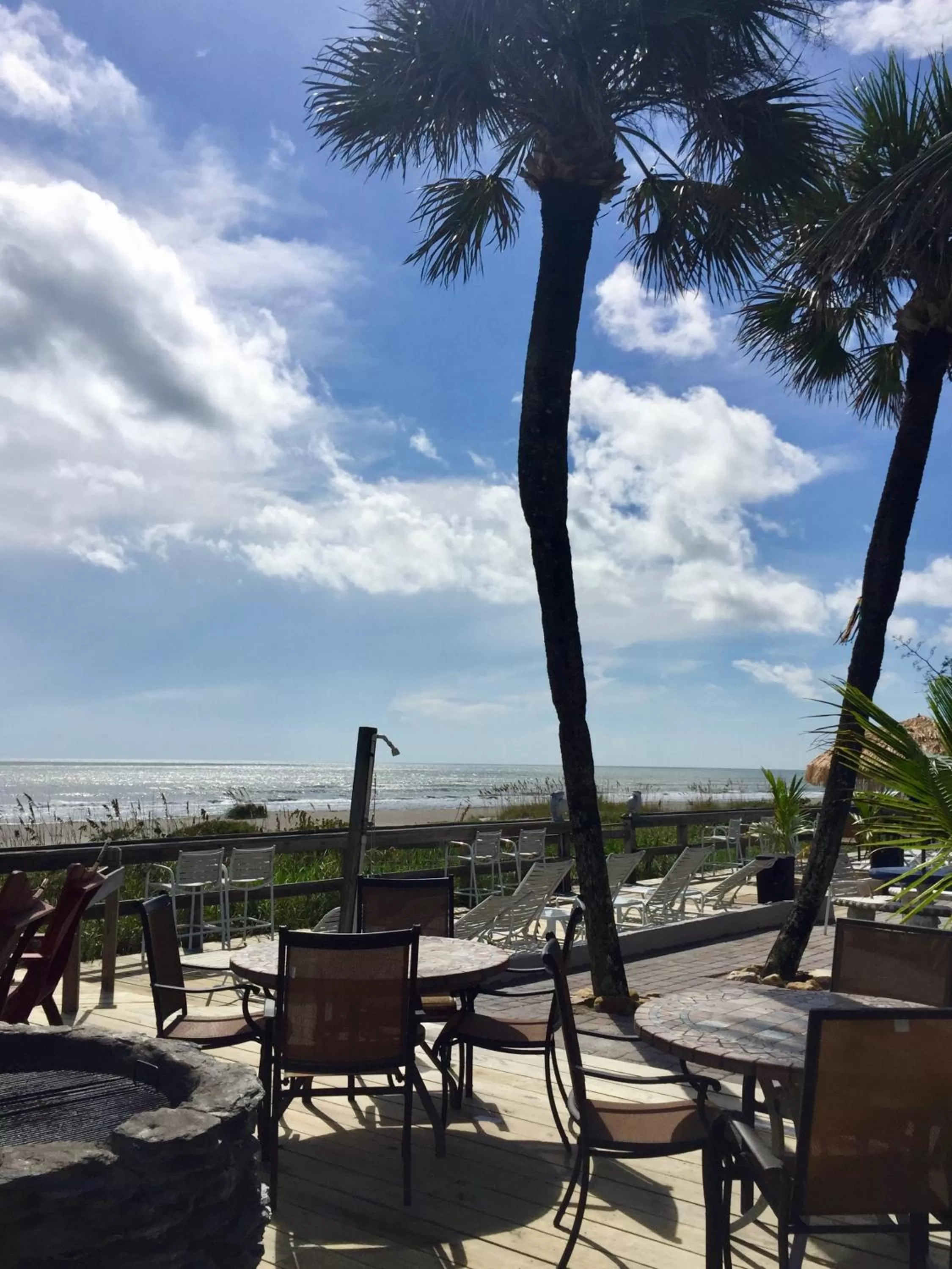 Patio, Beach in Surf Studio Beach Resort