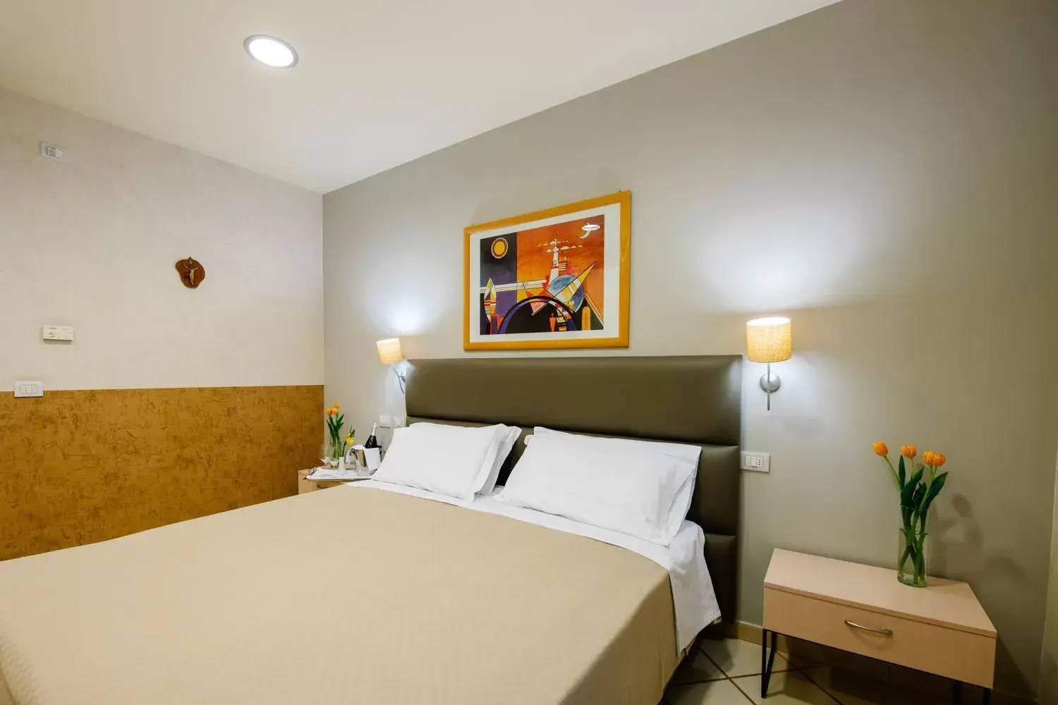 Bedroom, Bed in Hotel Principe d'Aragona