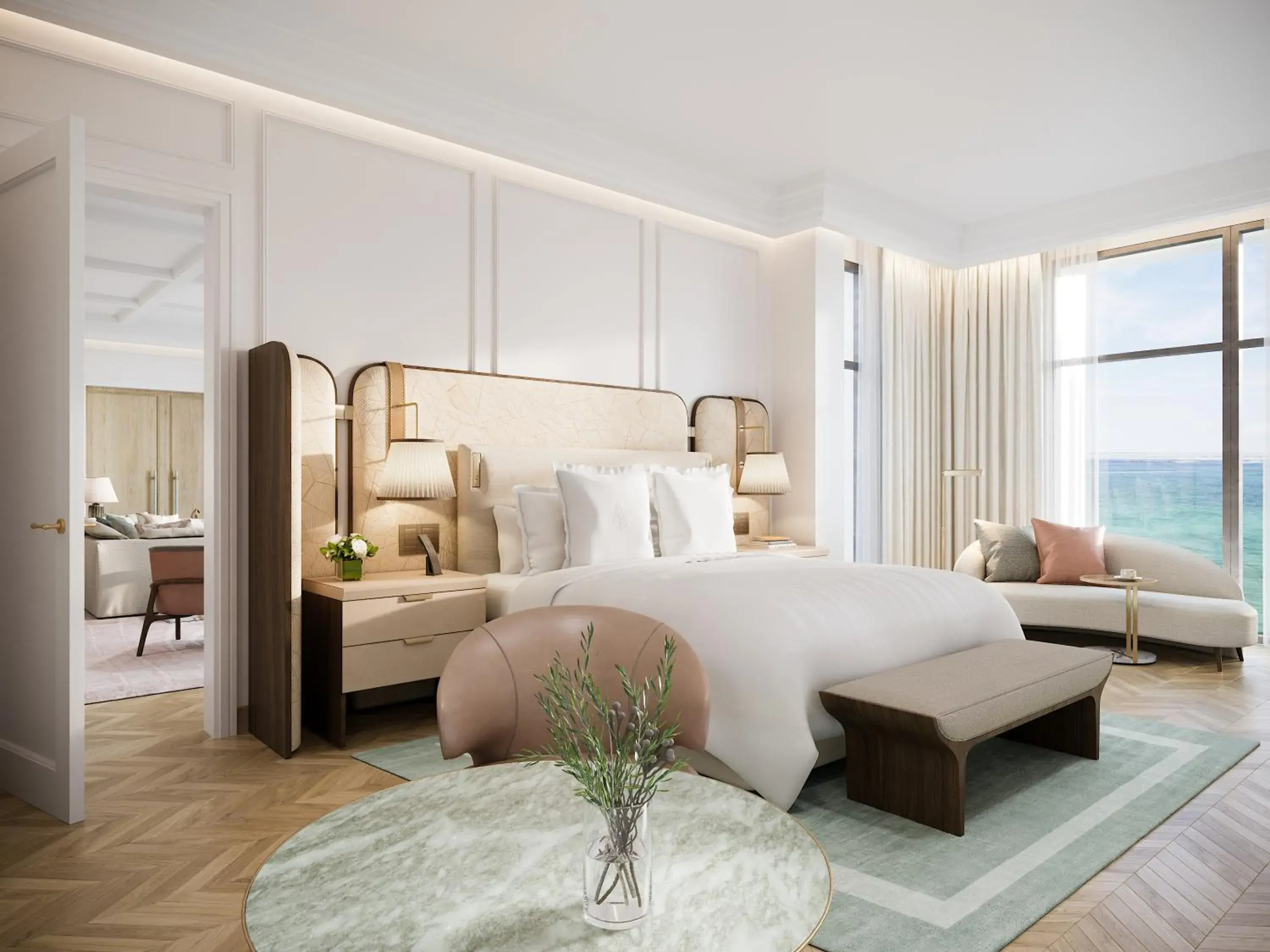 Bed in Four Seasons Resort and Residences at The Pearl - Qatar