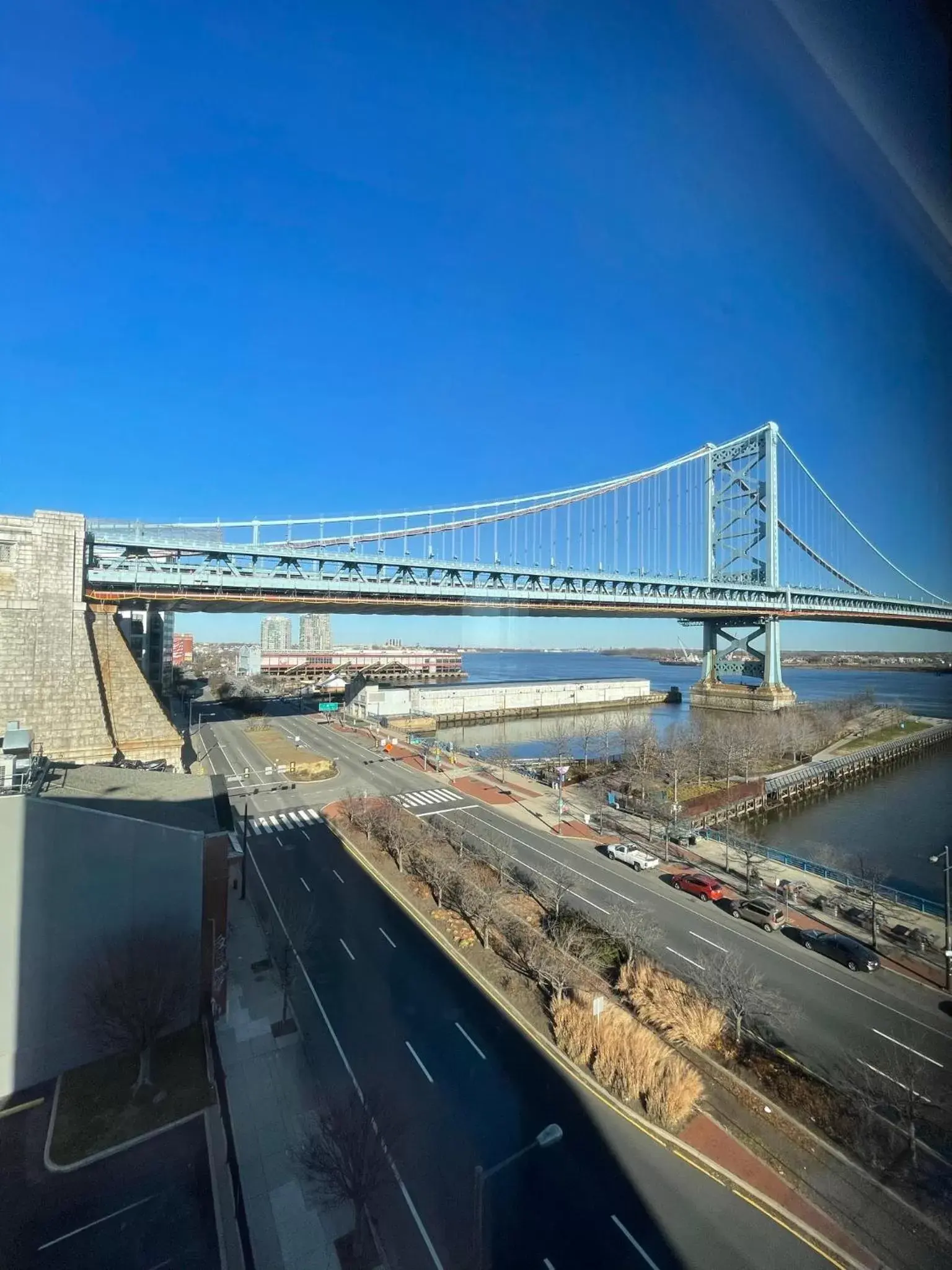 River view in Holiday Inn Express Philadelphia Penn's Landing, an IHG Hotel