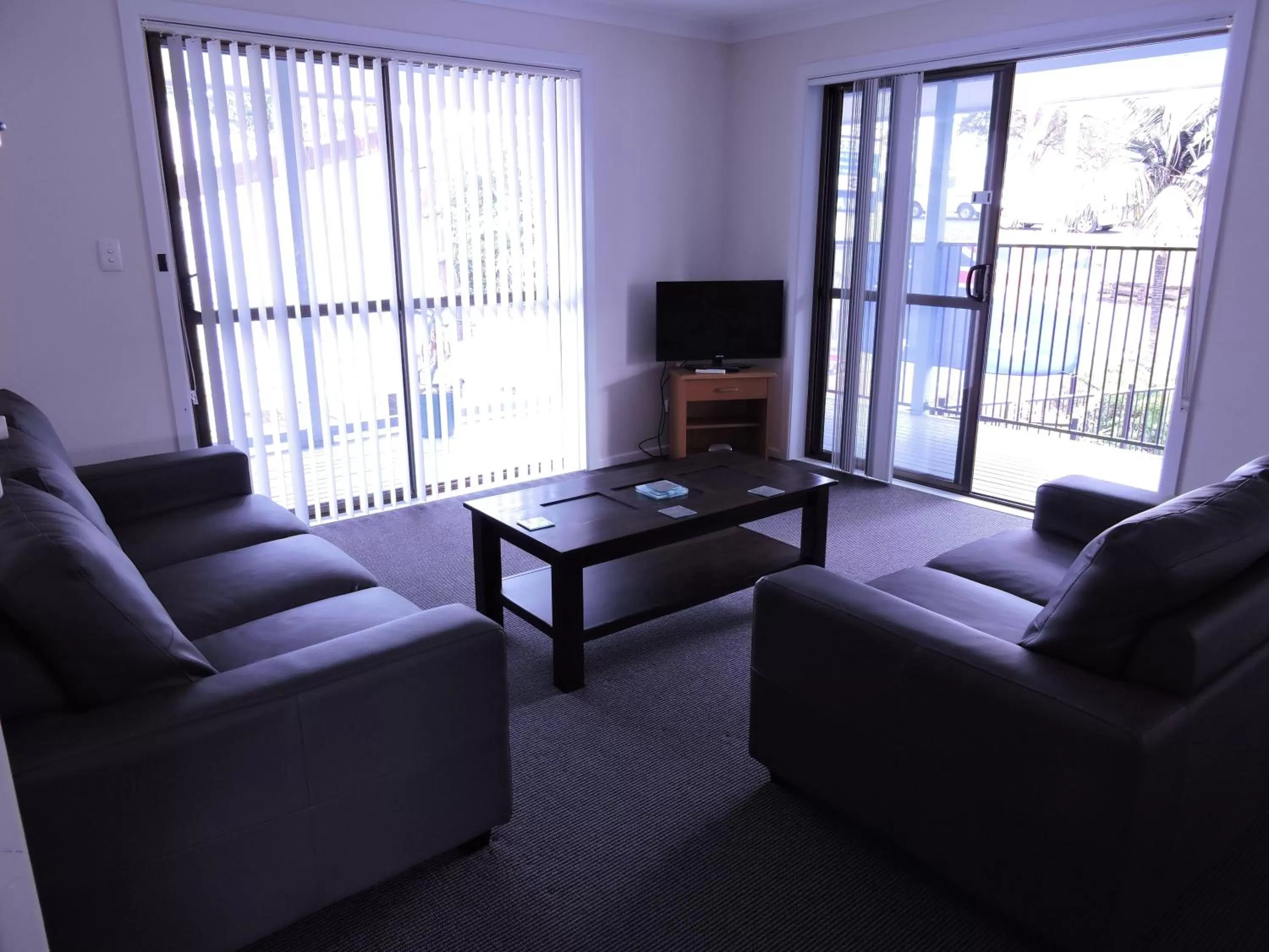 Living room in Coffs Shearwater Motel