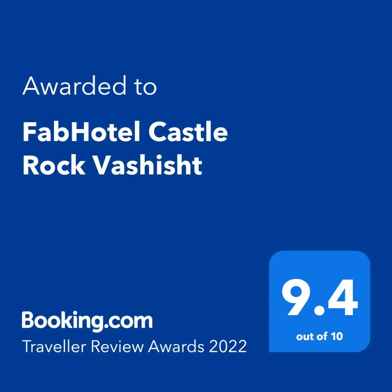 Certificate/Award, Logo/Certificate/Sign/Award in FabHotel Castle Rock